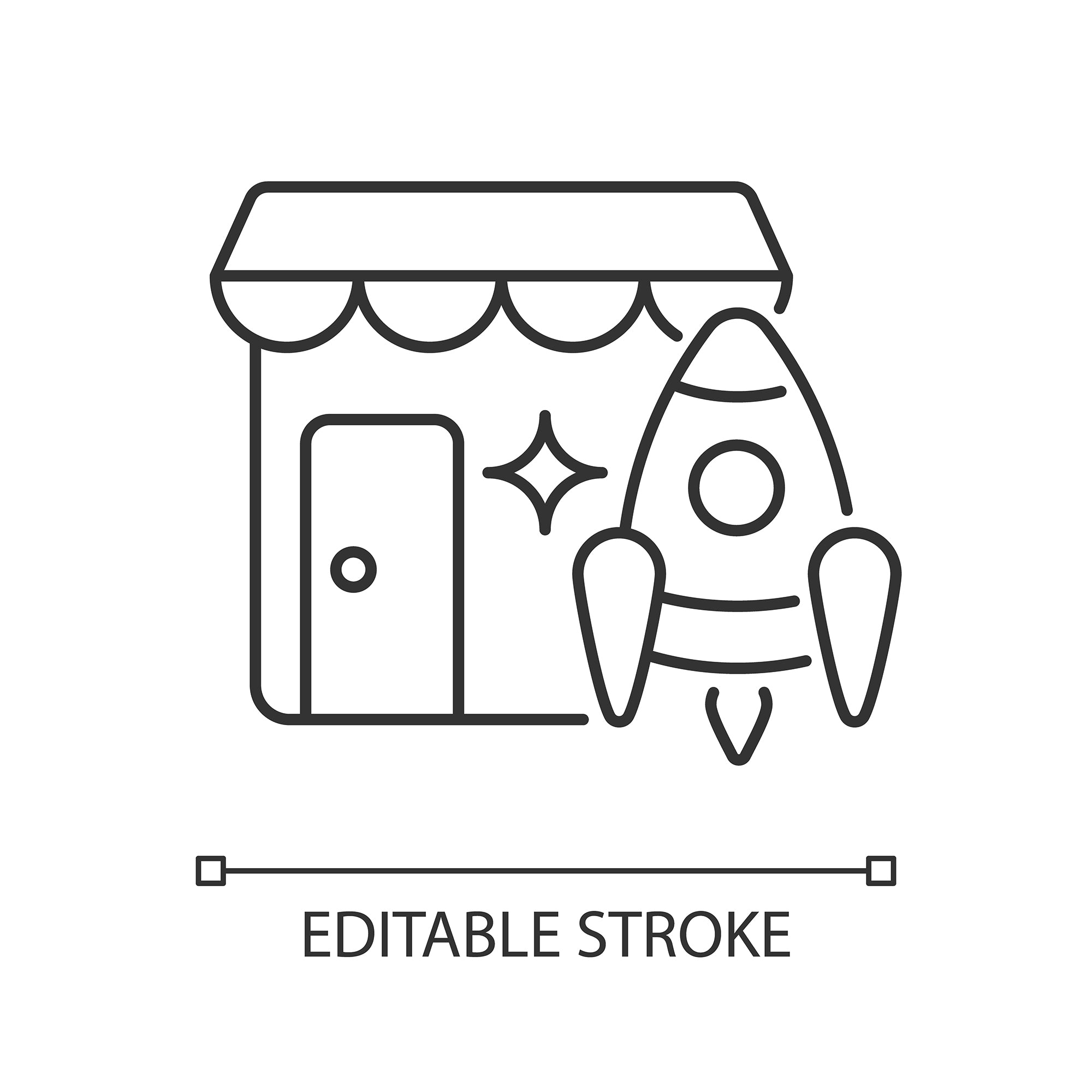 Small business incentives linear icons set for dark and light mode