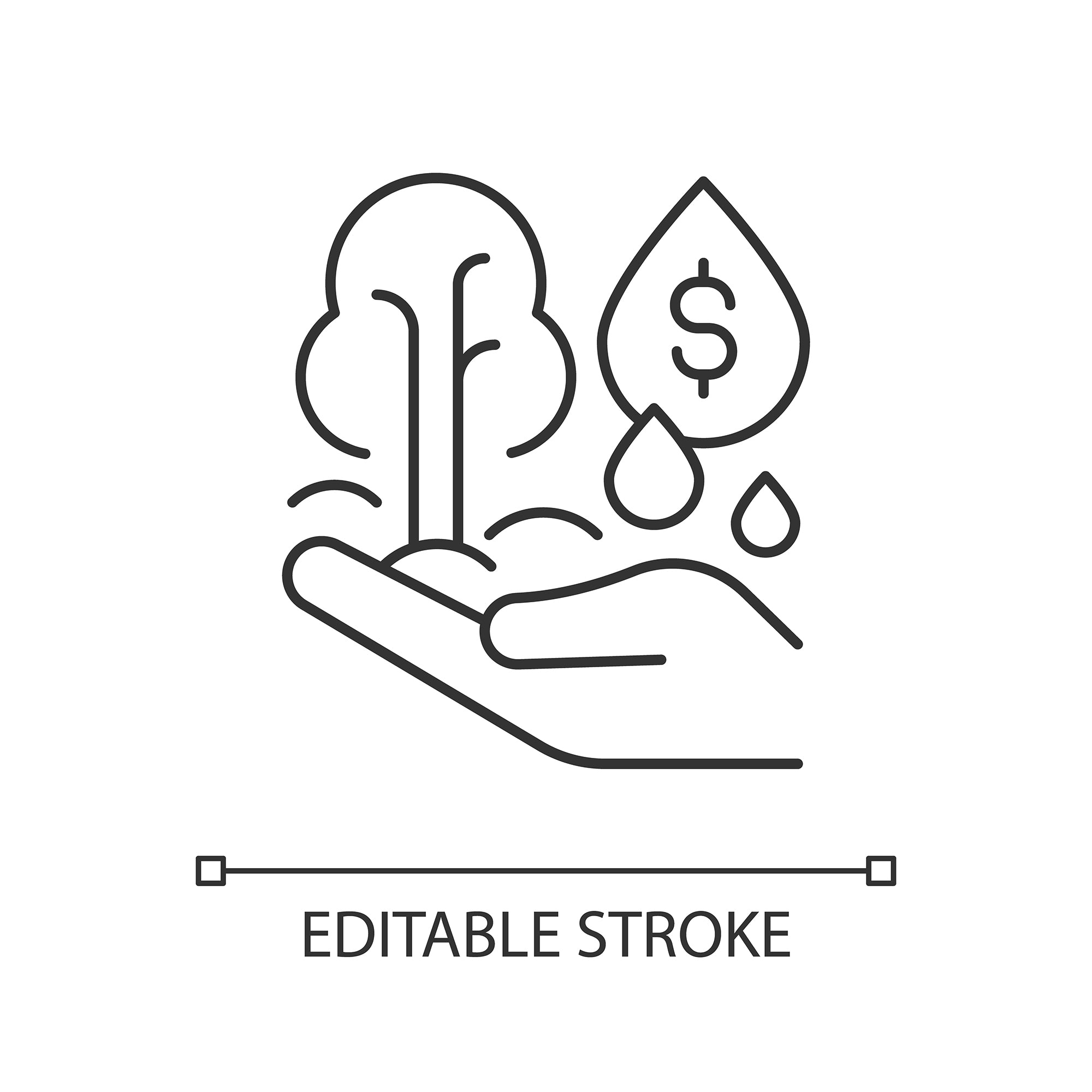 Small business incentives linear icons set for dark and light mode
