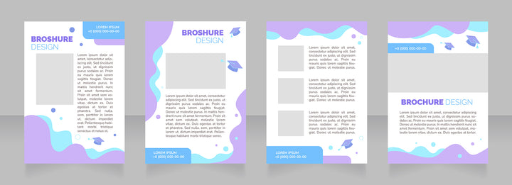 High education brochure layout design bundle
