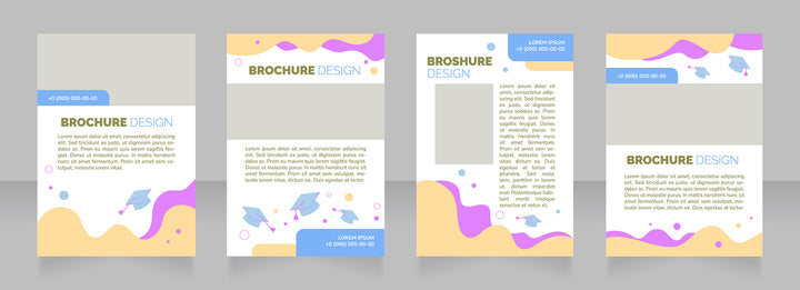High education brochure layout design bundle