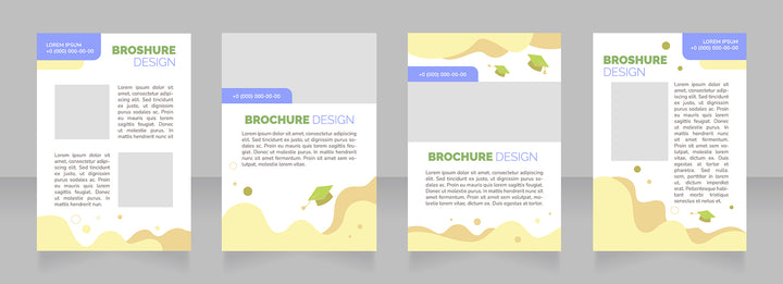 High education brochure layout design bundle