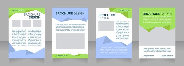 High education community advertising blank brochure design bundle