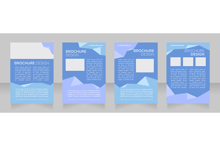 High education blank brochure design bundle
