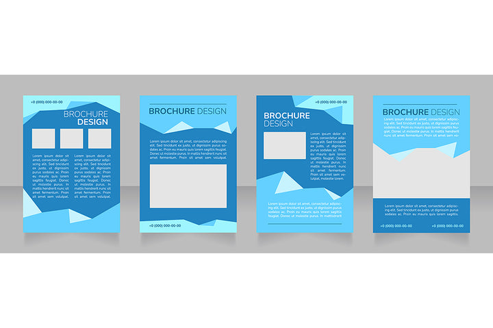 High education blank brochure design bundle