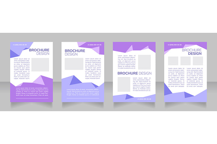 High education blank brochure design bundle