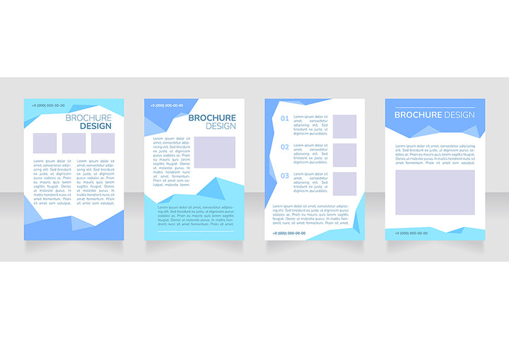 High education blank brochure design bundle