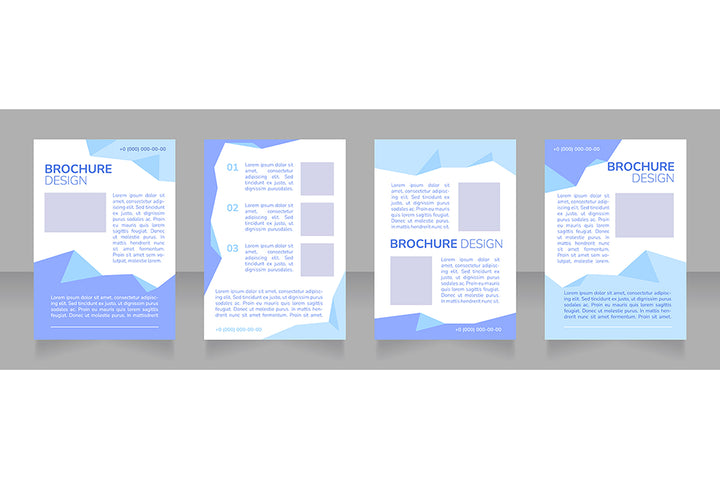 High education blank brochure design bundle