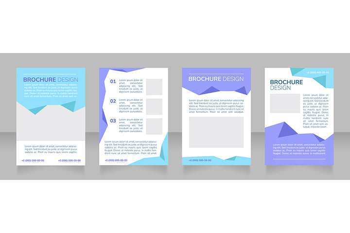 High education blank brochure design bundle