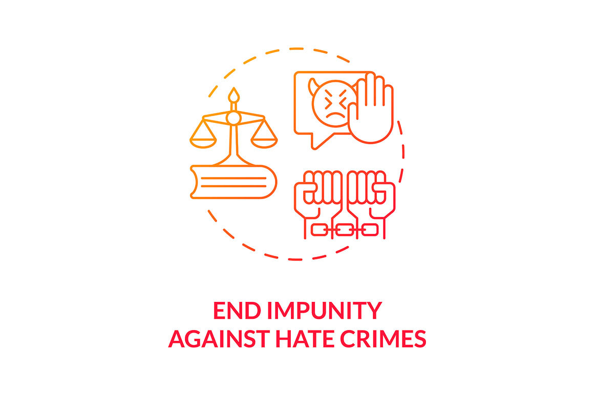 Hate speech concept icons bundle