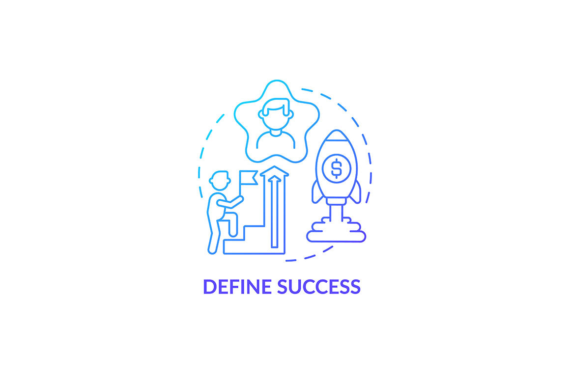 Career advancement concept icons bundle