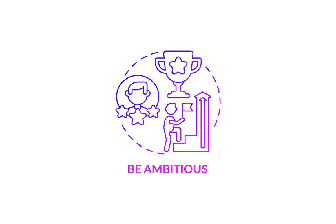 Career advancement concept icons bundle