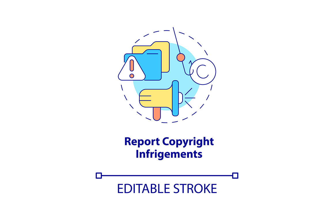 Online Piracy Concept Icons Bundle