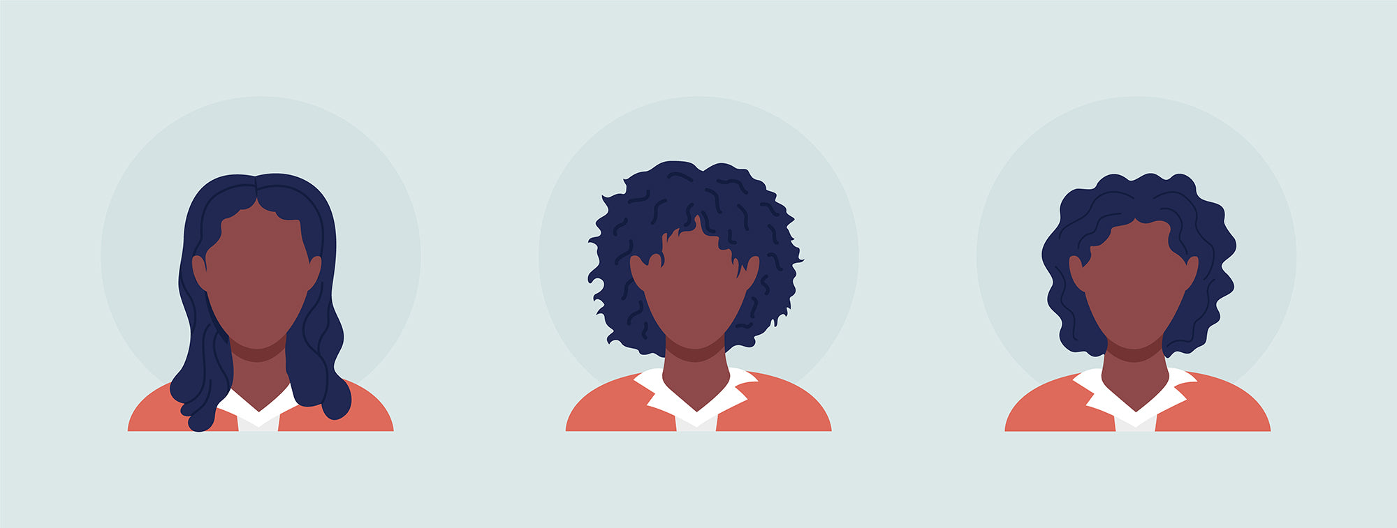 Different people color vector character avatar bundle