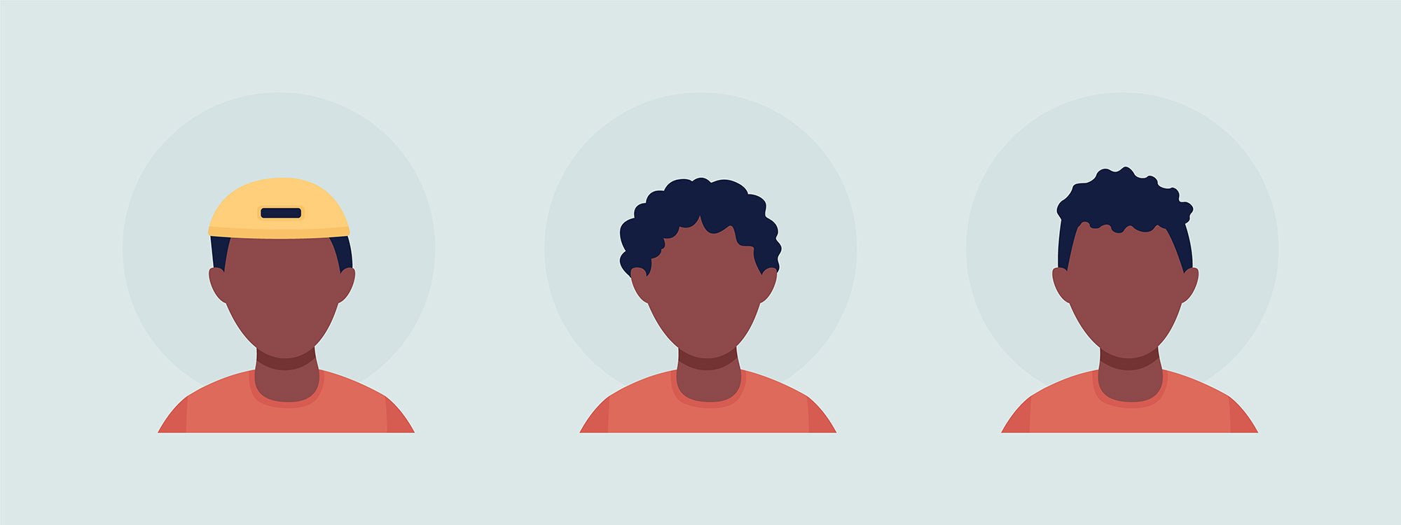 Different people color vector character avatar bundle