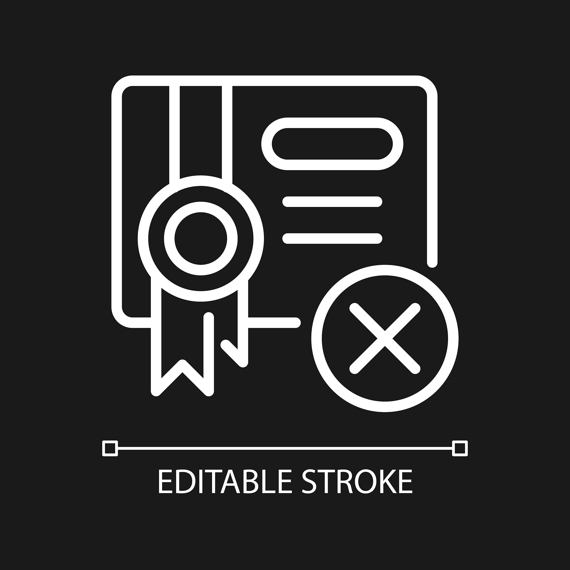 Smuggling linear icons set for dark and light mode