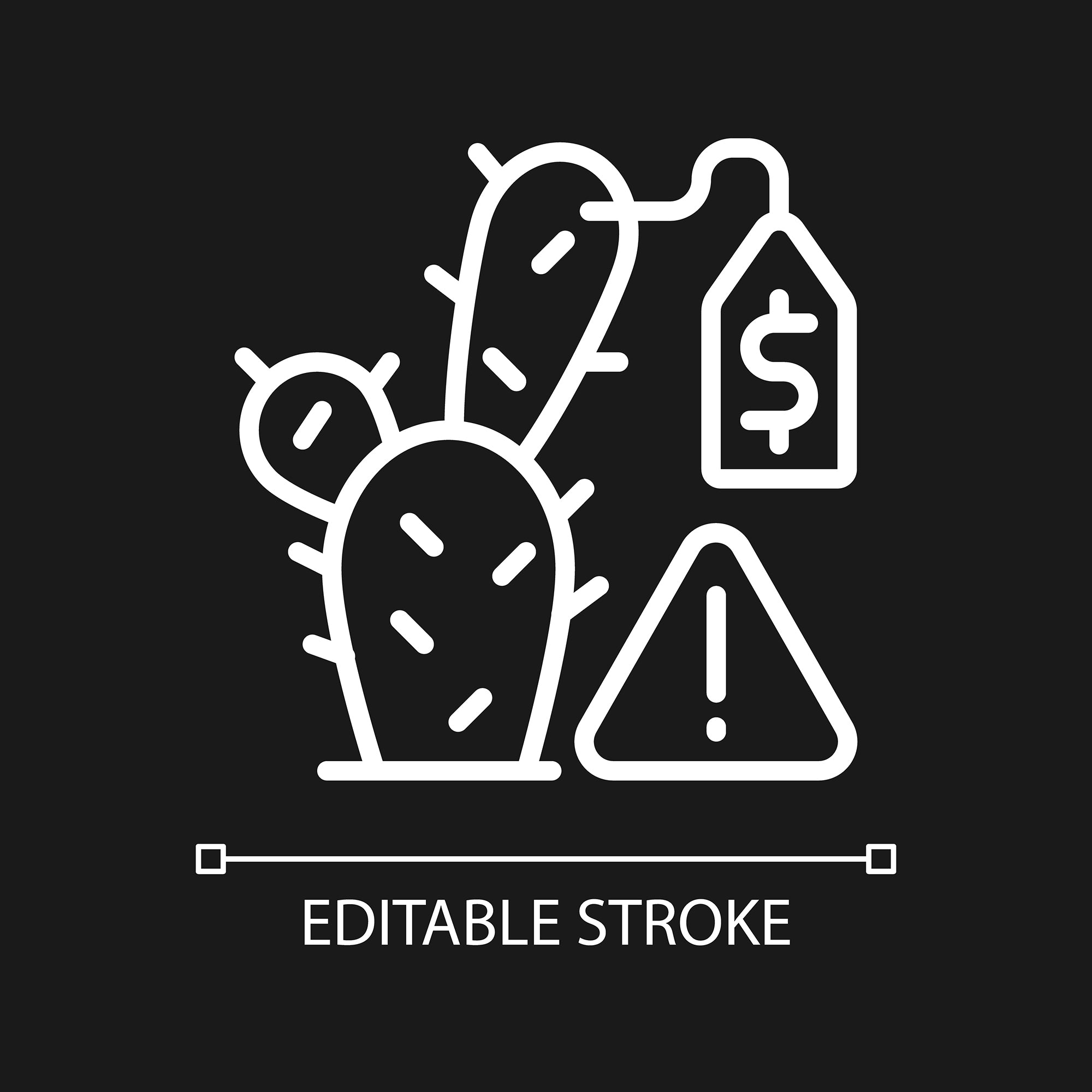 Smuggling linear icons set for dark and light mode