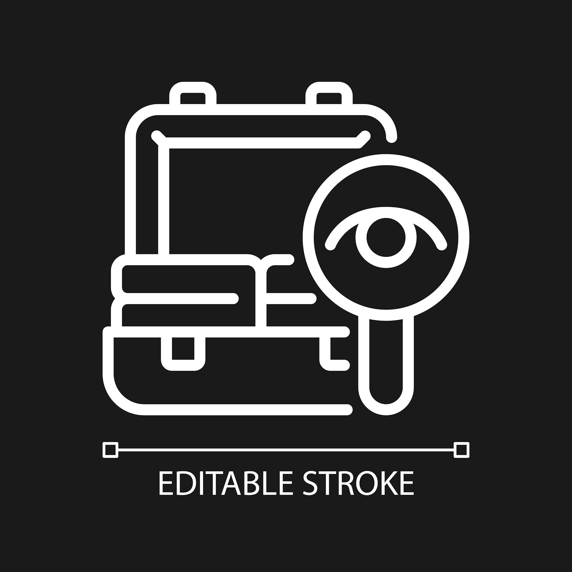 Smuggling linear icons set for dark and light mode