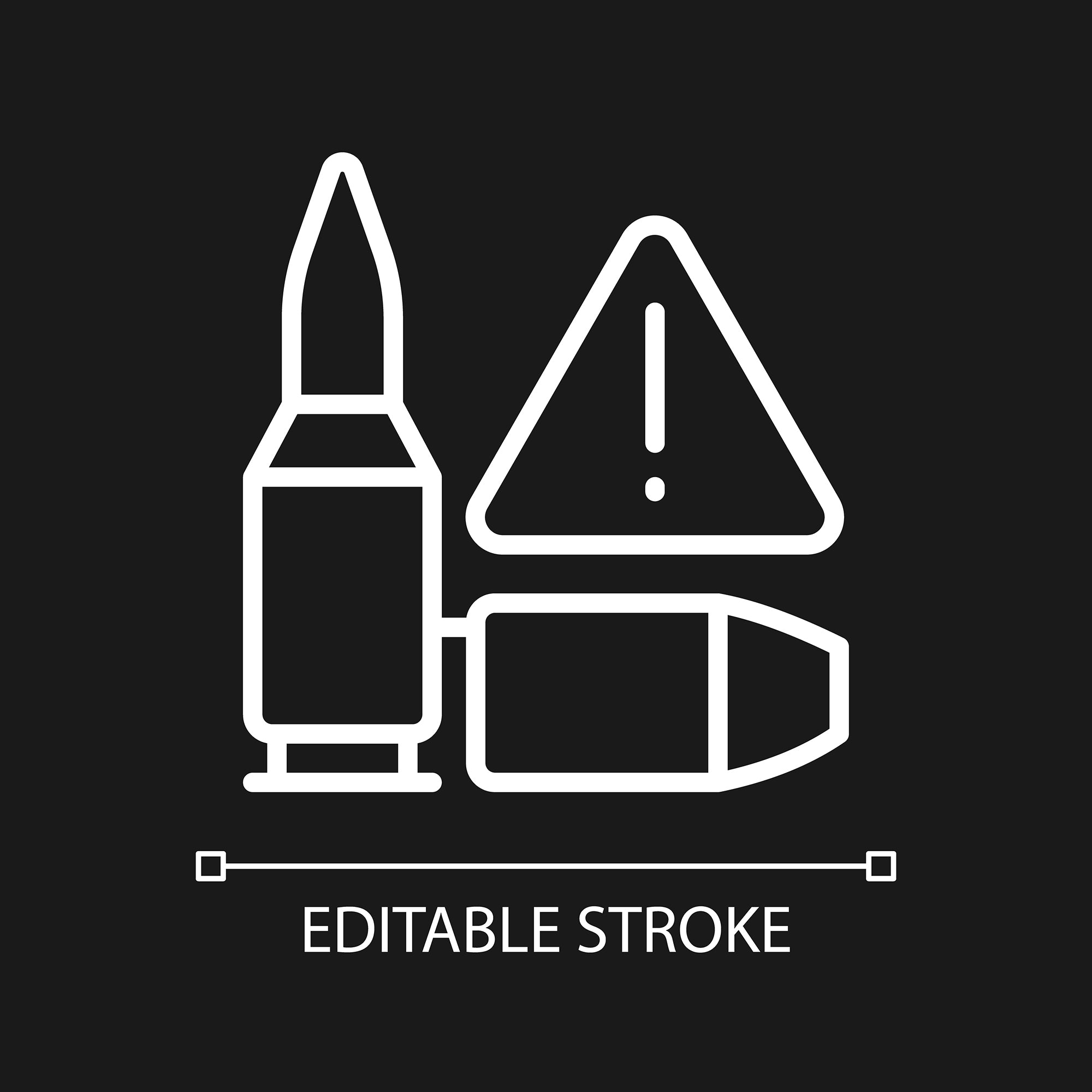 Smuggling linear icons set for dark and light mode