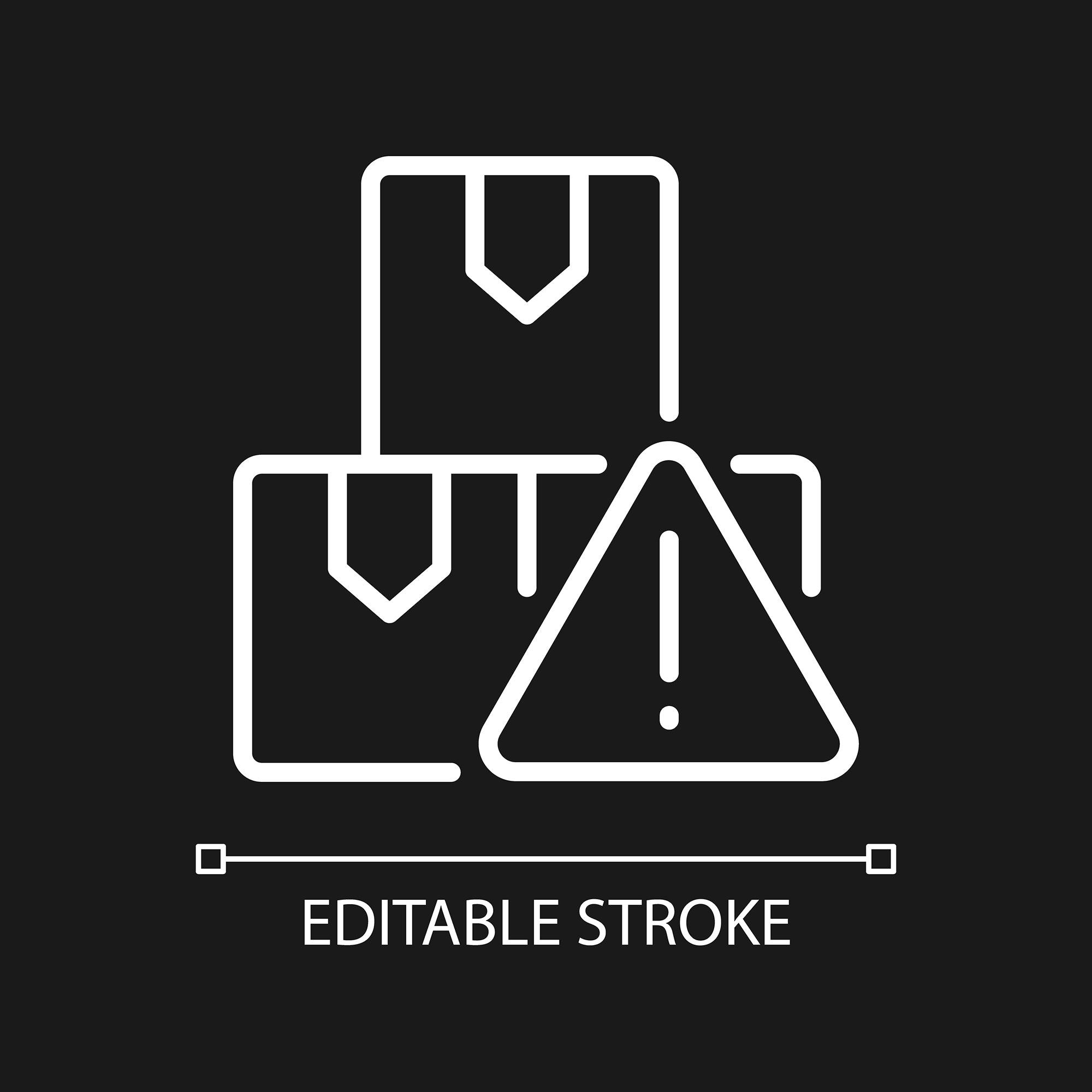 Smuggling linear icons set for dark and light mode