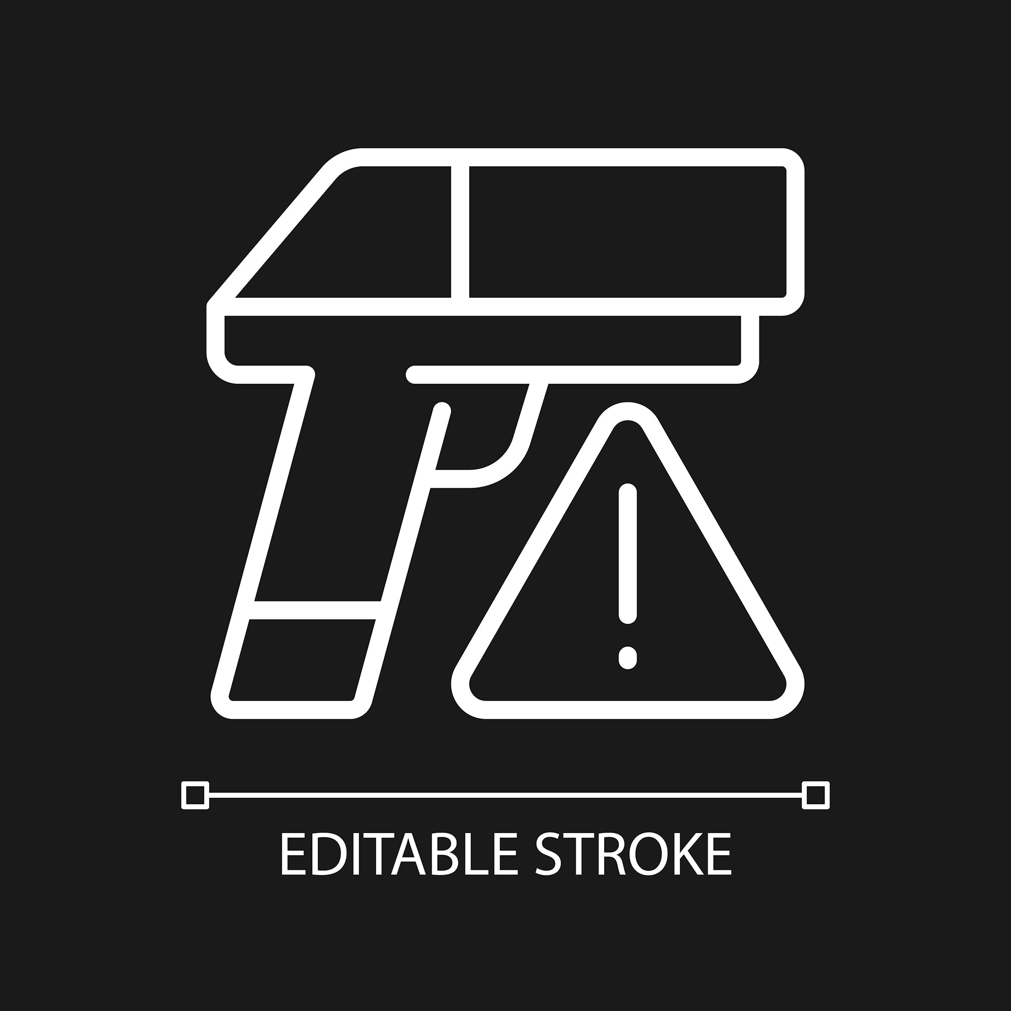 Smuggling linear icons set for dark and light mode