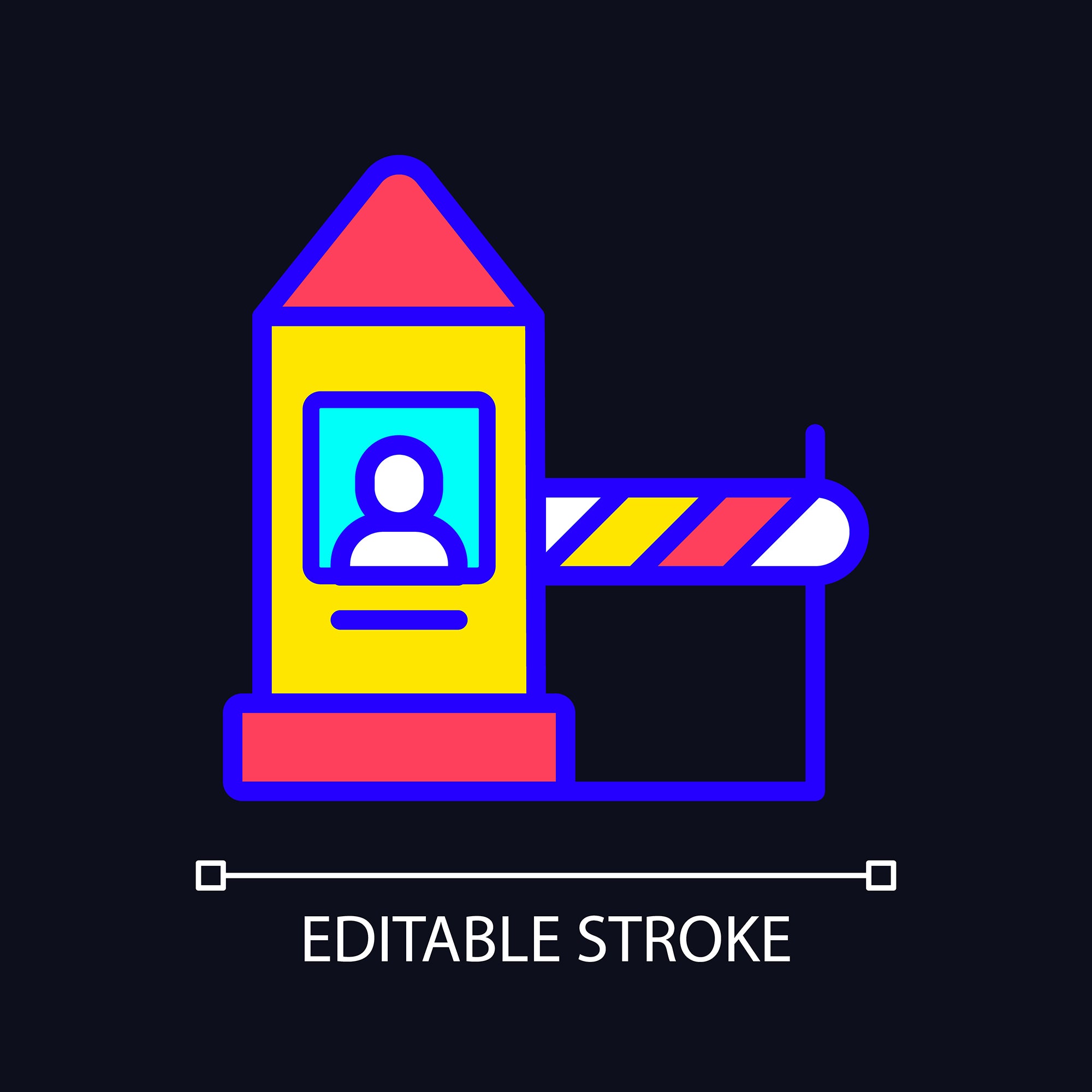 Smuggling light and dark theme RGB color icons set