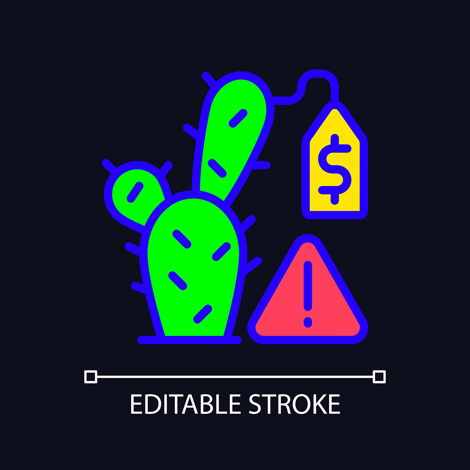 Smuggling light and dark theme RGB color icons set