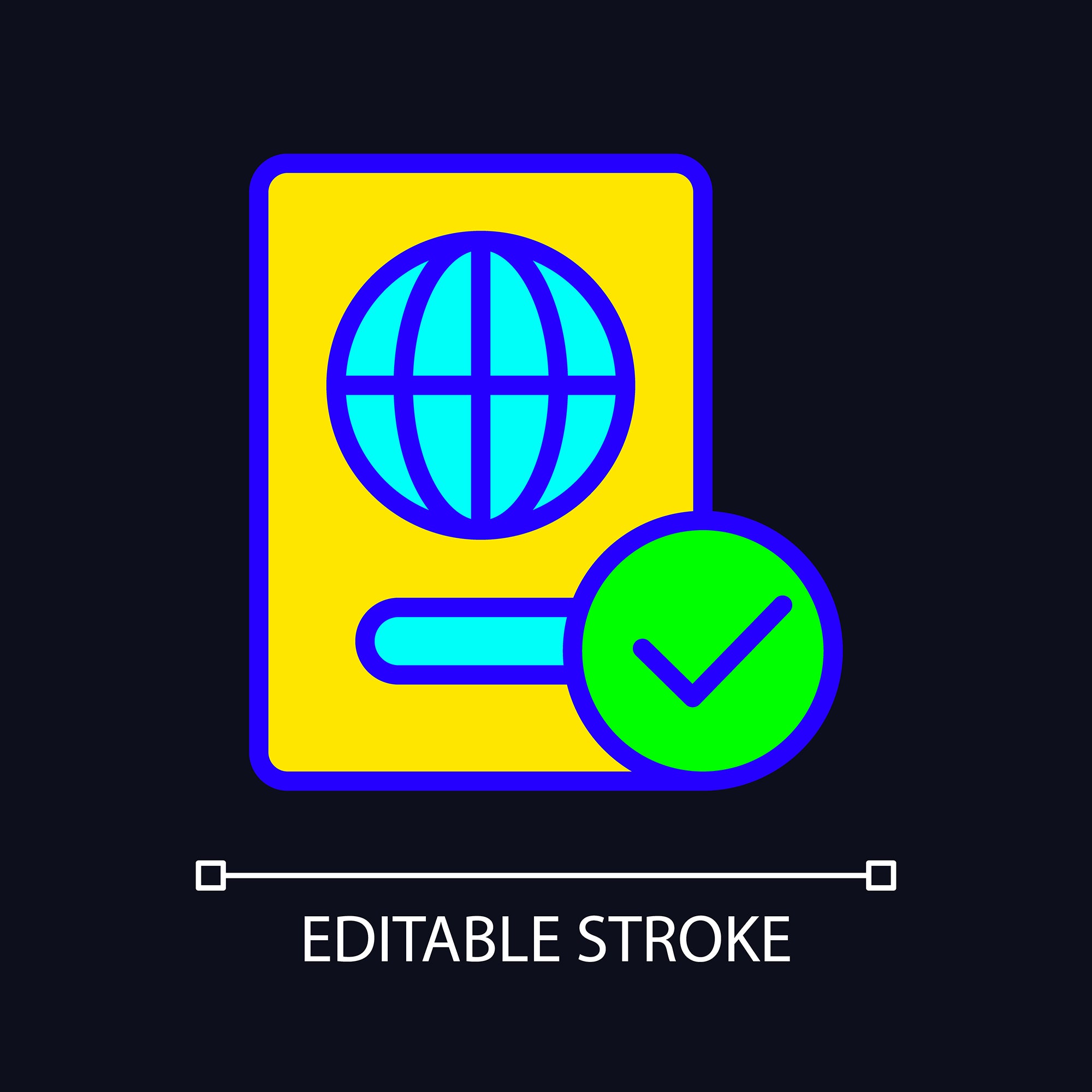 Smuggling light and dark theme RGB color icons set