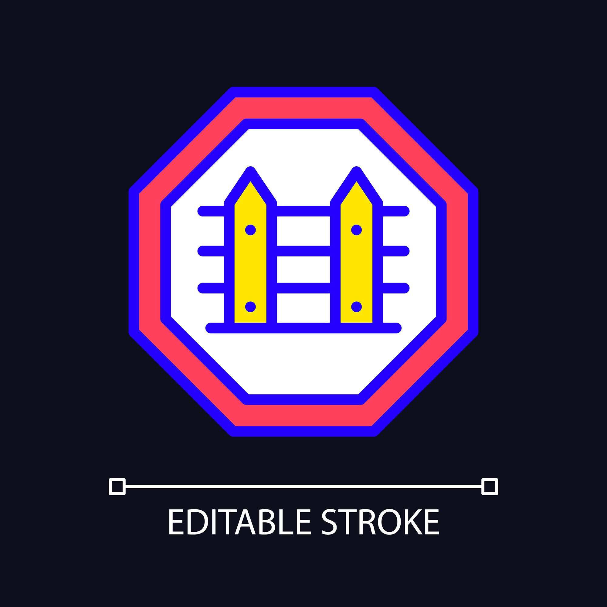 Smuggling light and dark theme RGB color icons set