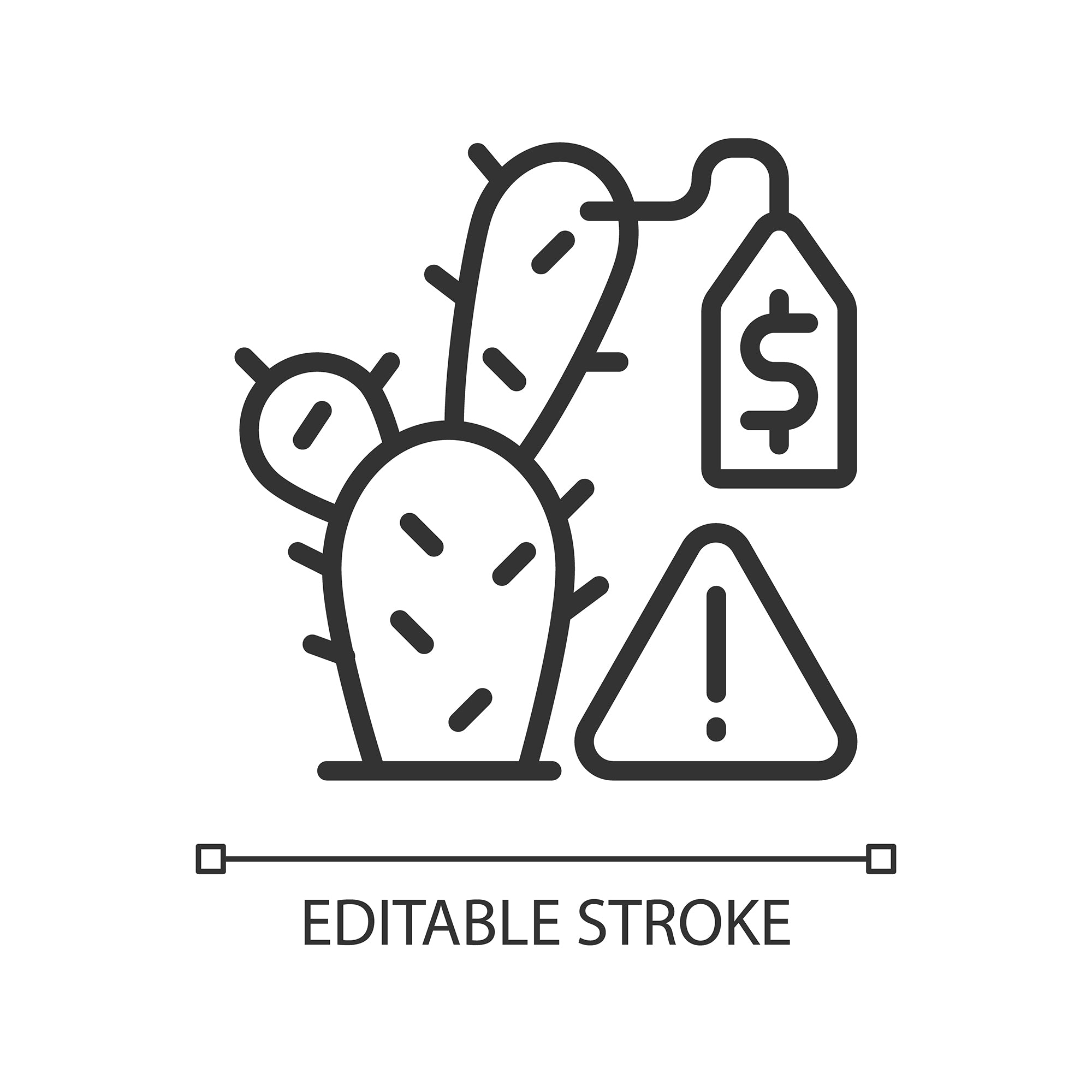 Smuggling linear icons set for dark and light mode