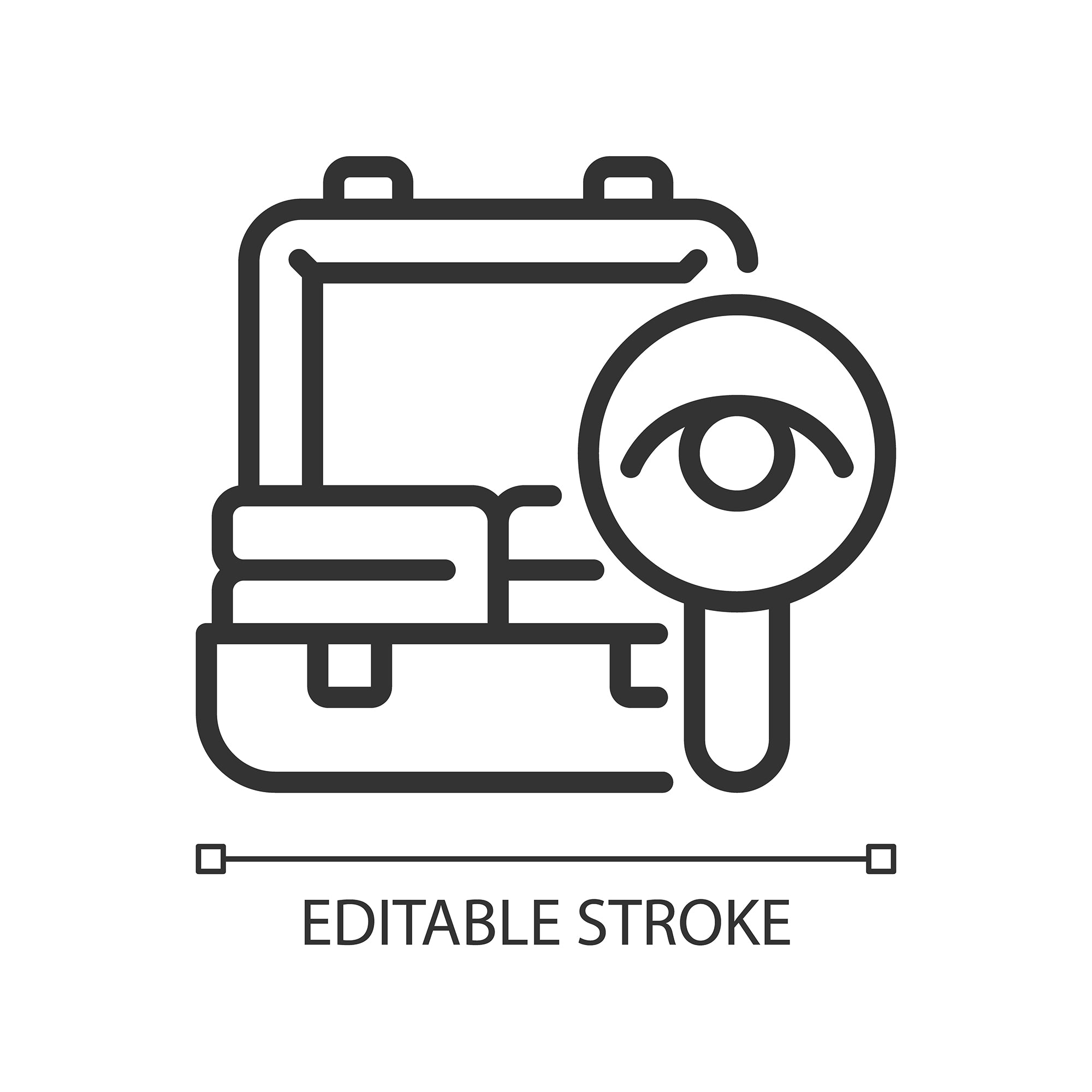 Smuggling linear icons set for dark and light mode