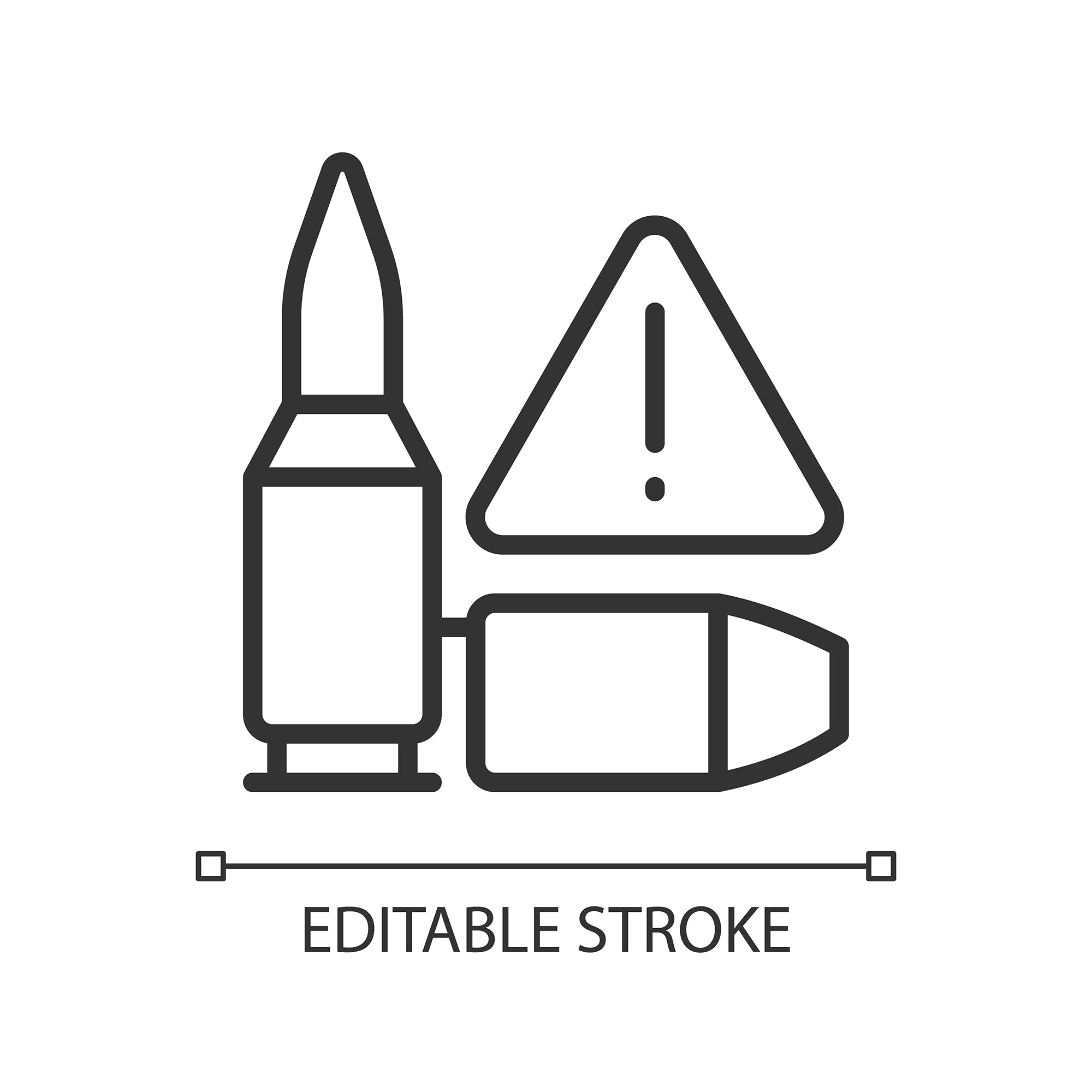 Smuggling linear icons set for dark and light mode