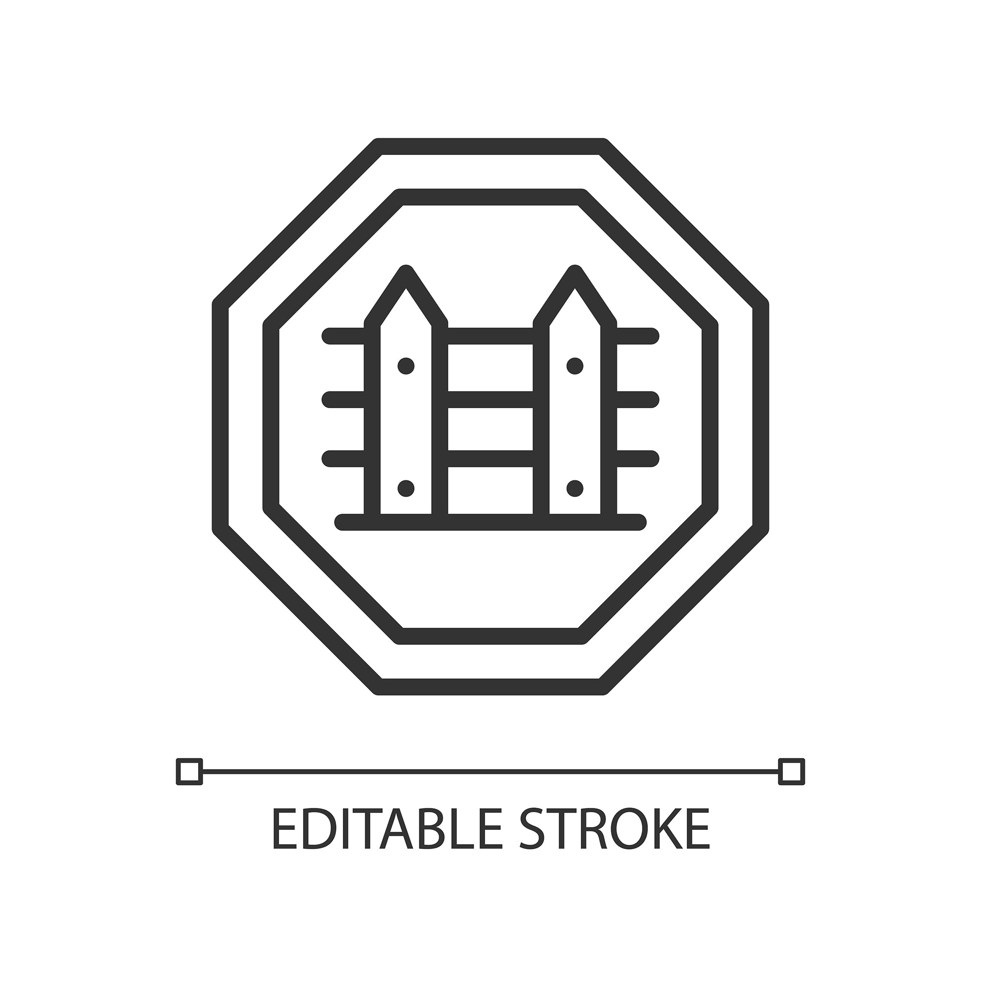 Smuggling linear icons set for dark and light mode