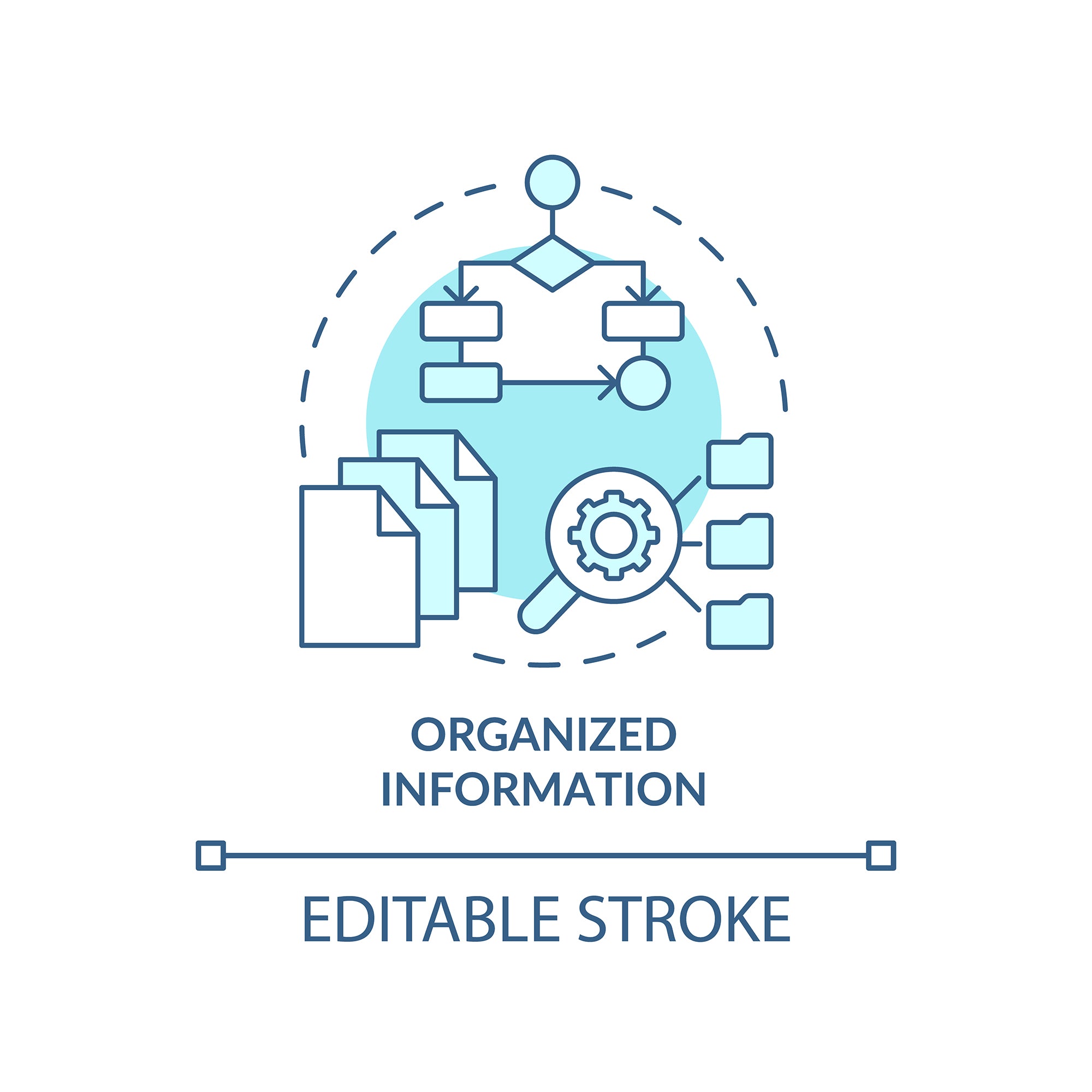 SEO optimization concept icons bundle