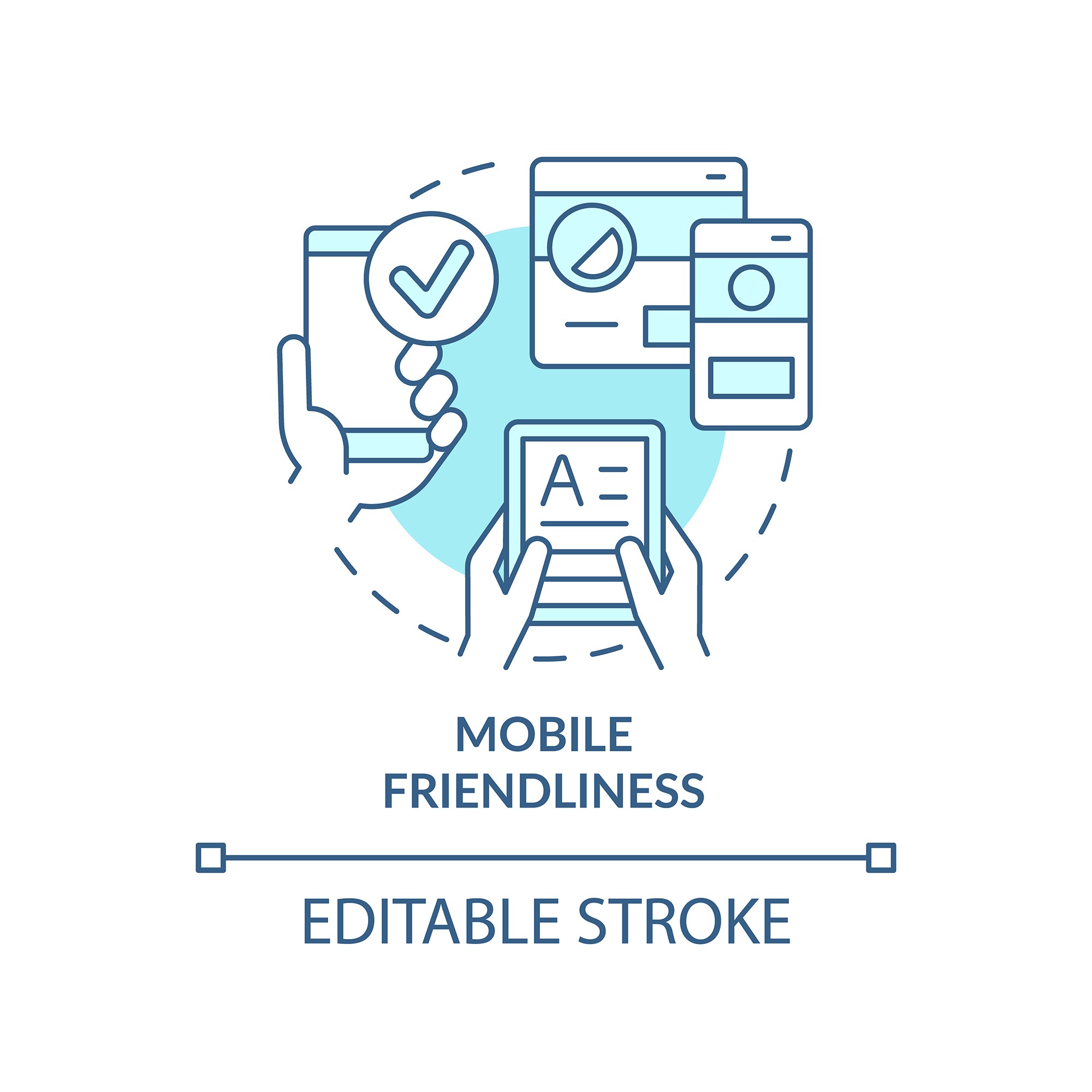 SEO optimization concept icons bundle