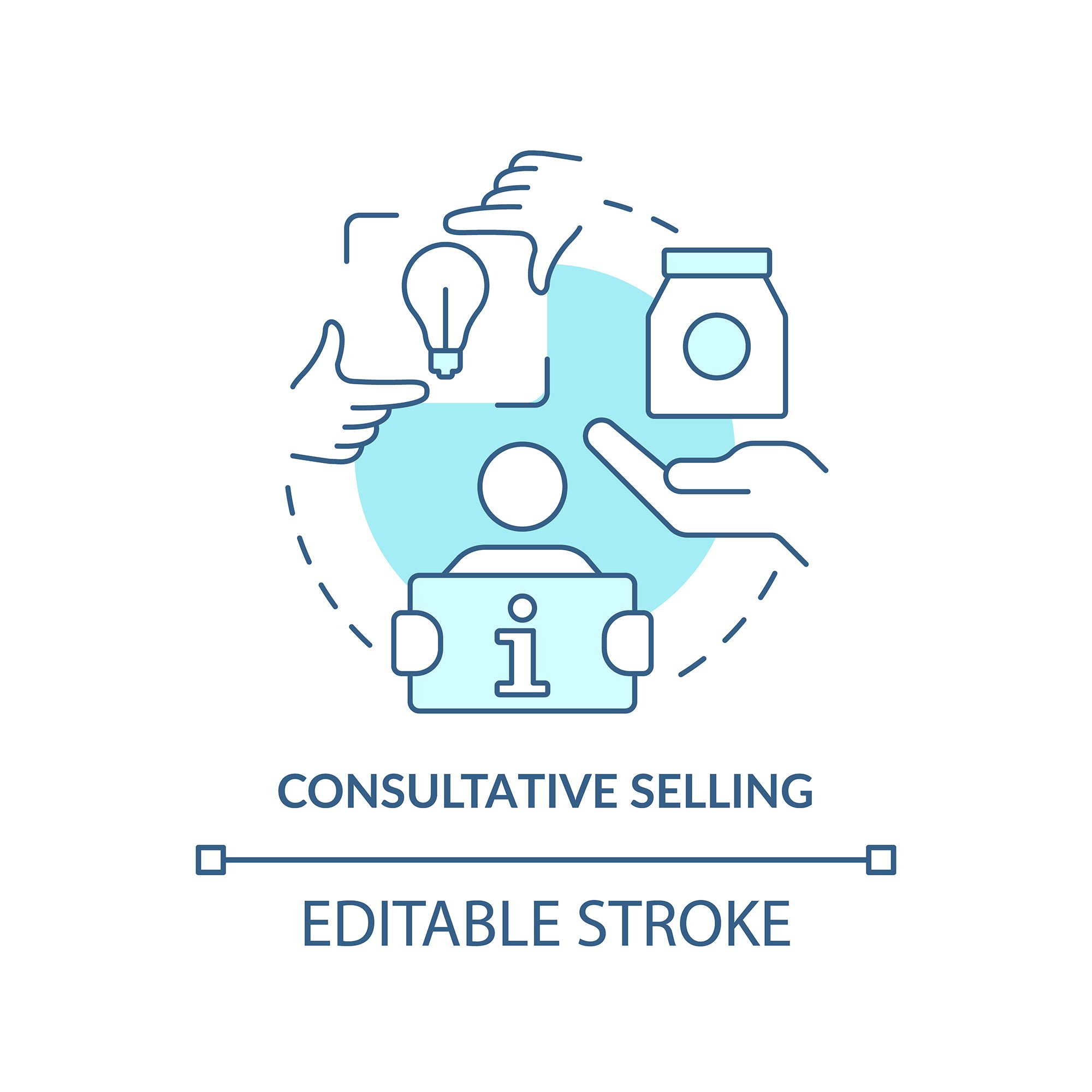 Sales trends concept icons bundle