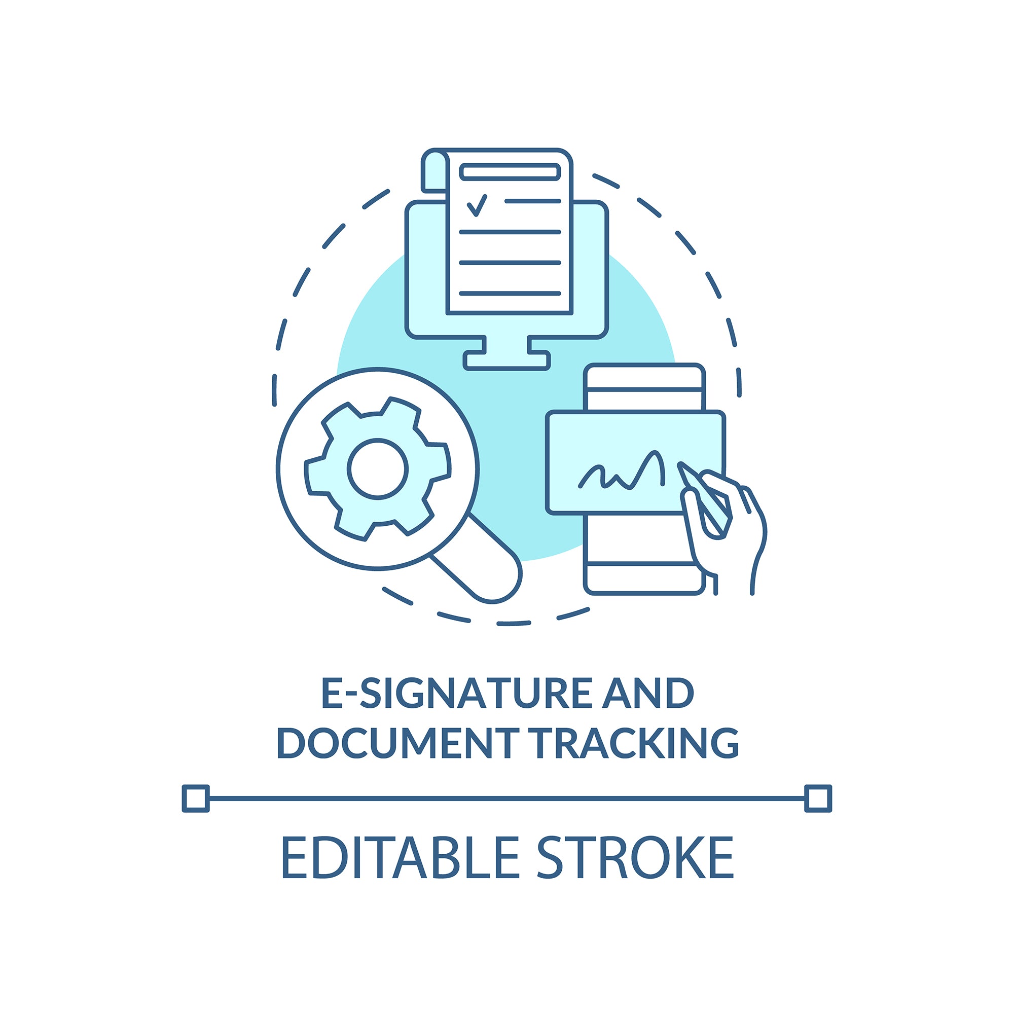 Sales trends concept icons bundle