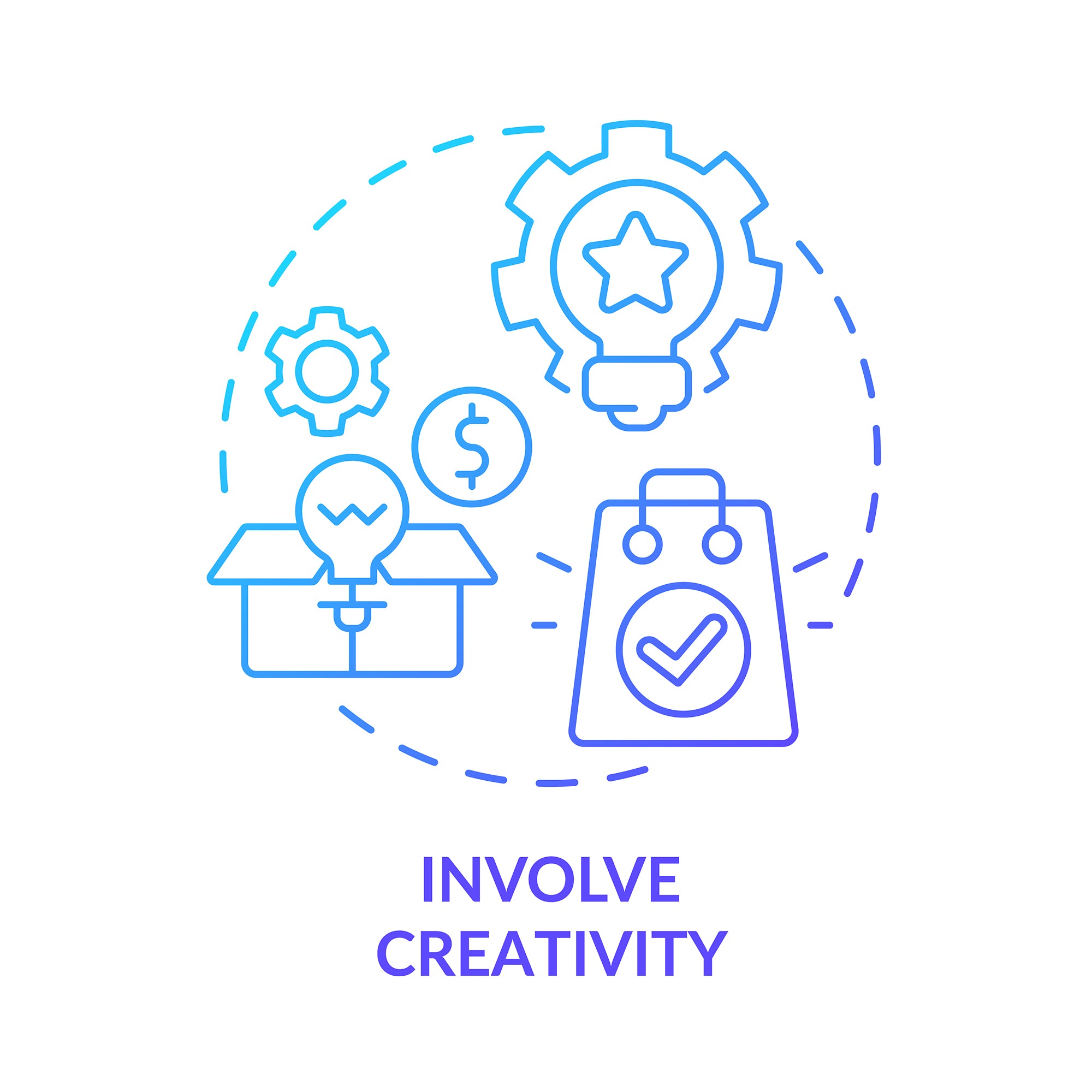 Sales trends concept icons bundle