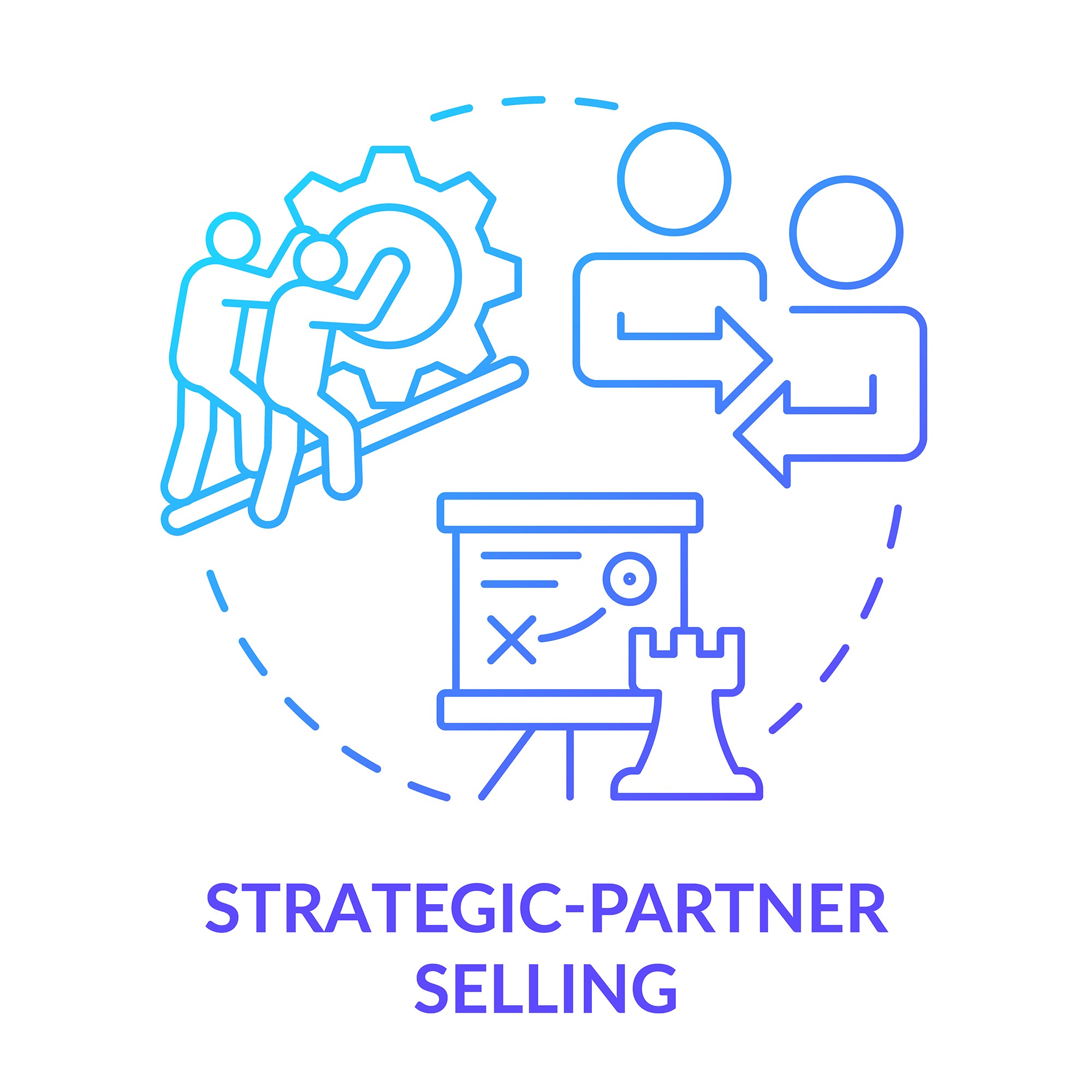 Sales trends concept icons bundle