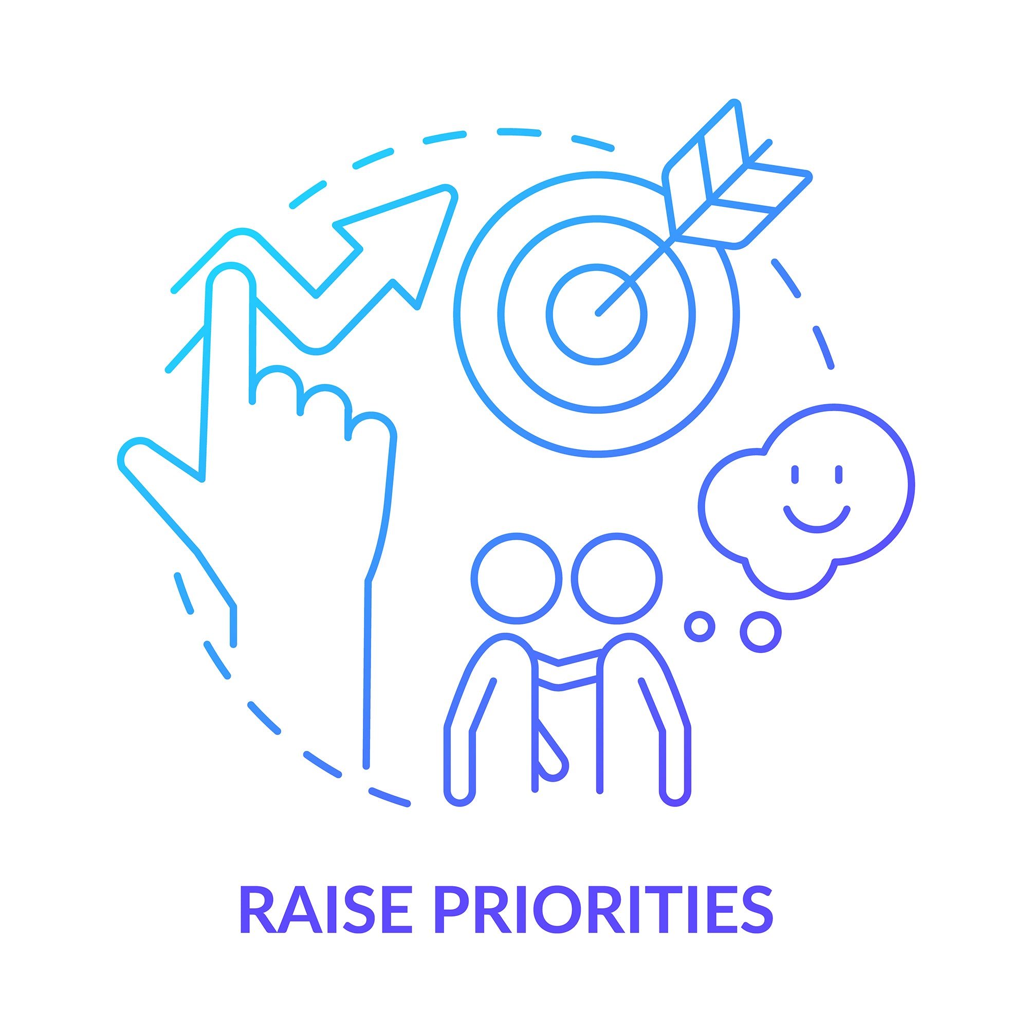Sales trends concept icons bundle