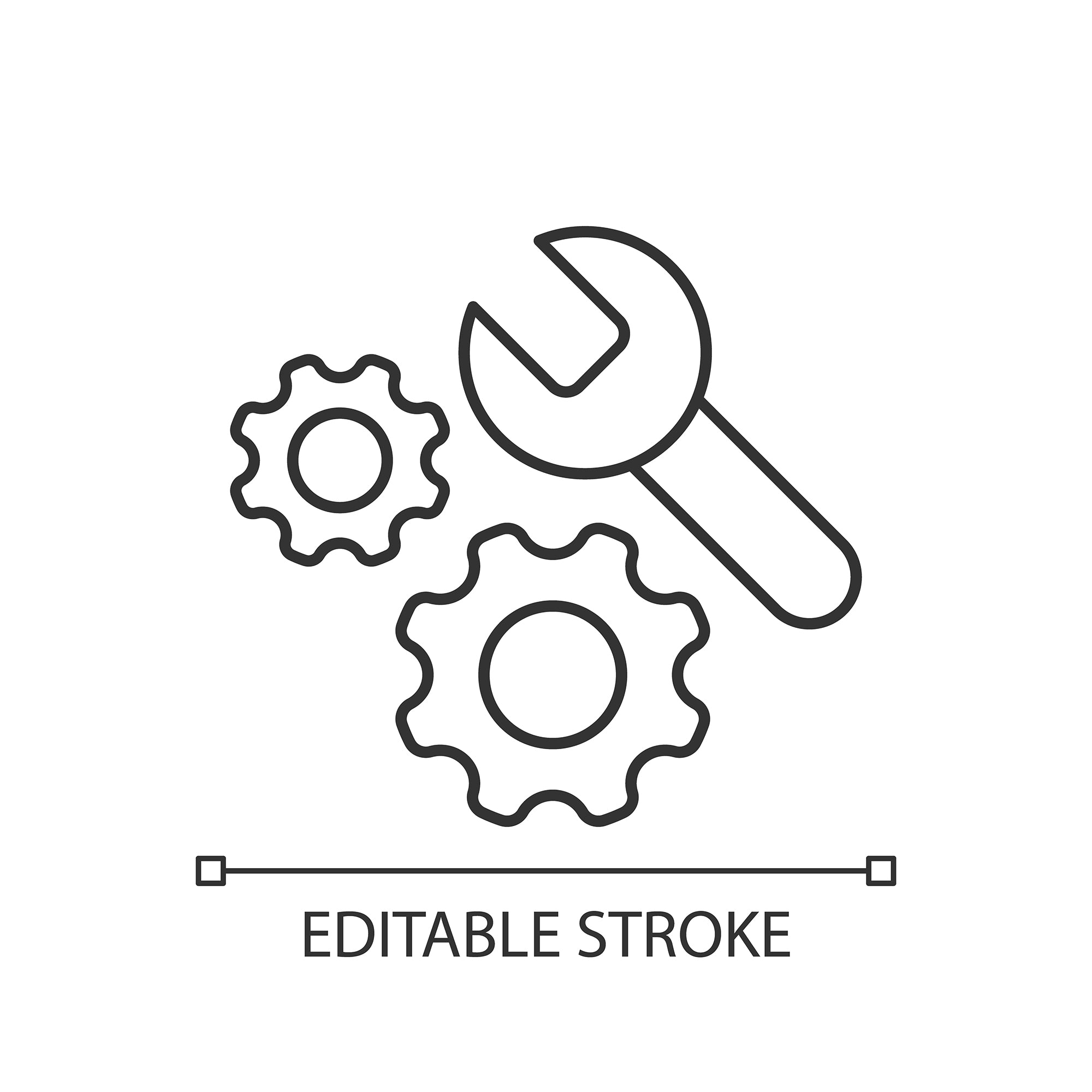 Learning modern professions linear icons set