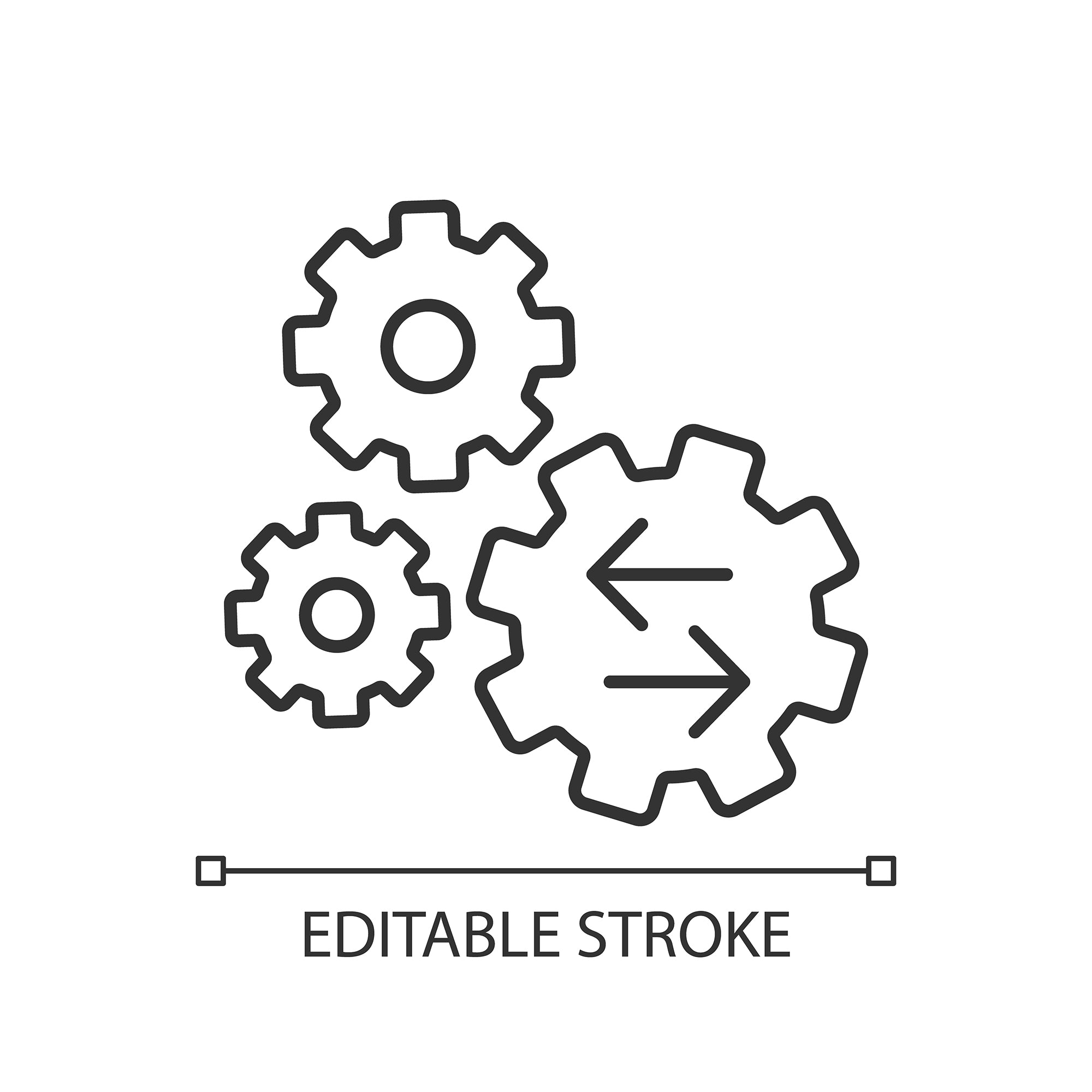 Learning modern professions linear icons set