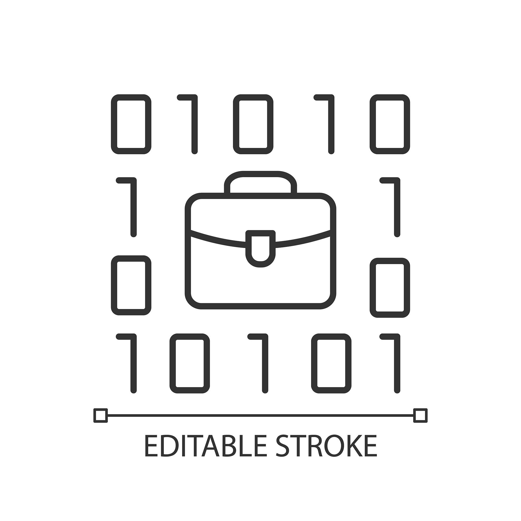Learning modern professions linear icons set