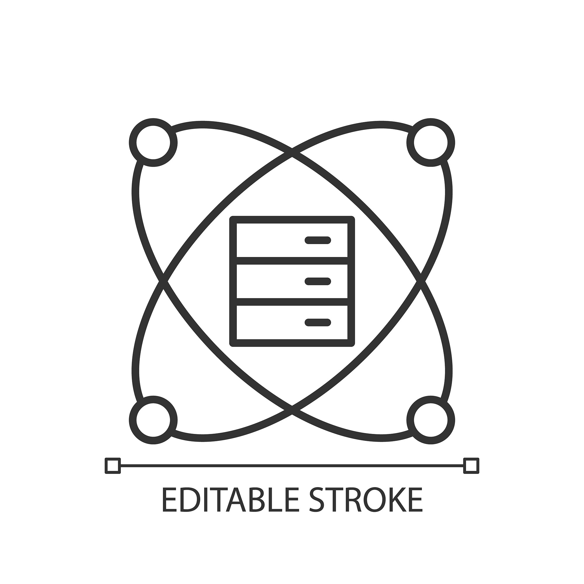 Learning modern professions linear icons set