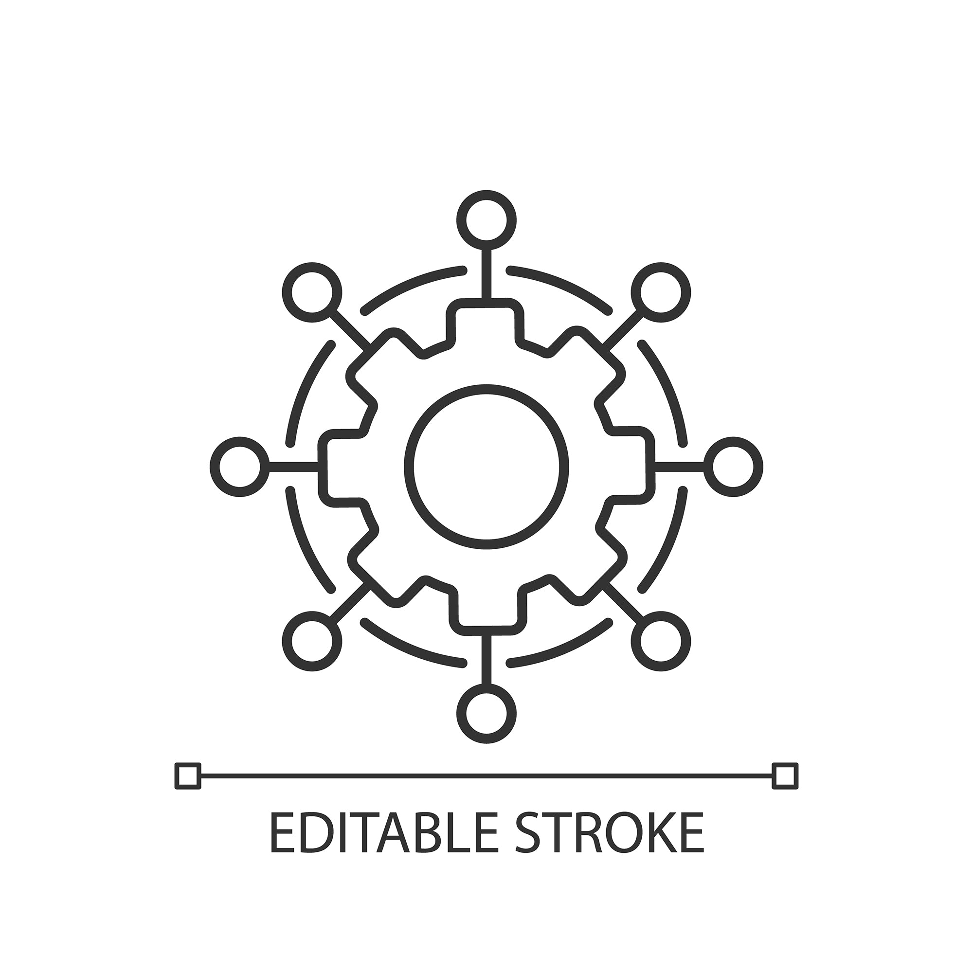 Learning modern professions linear icons set