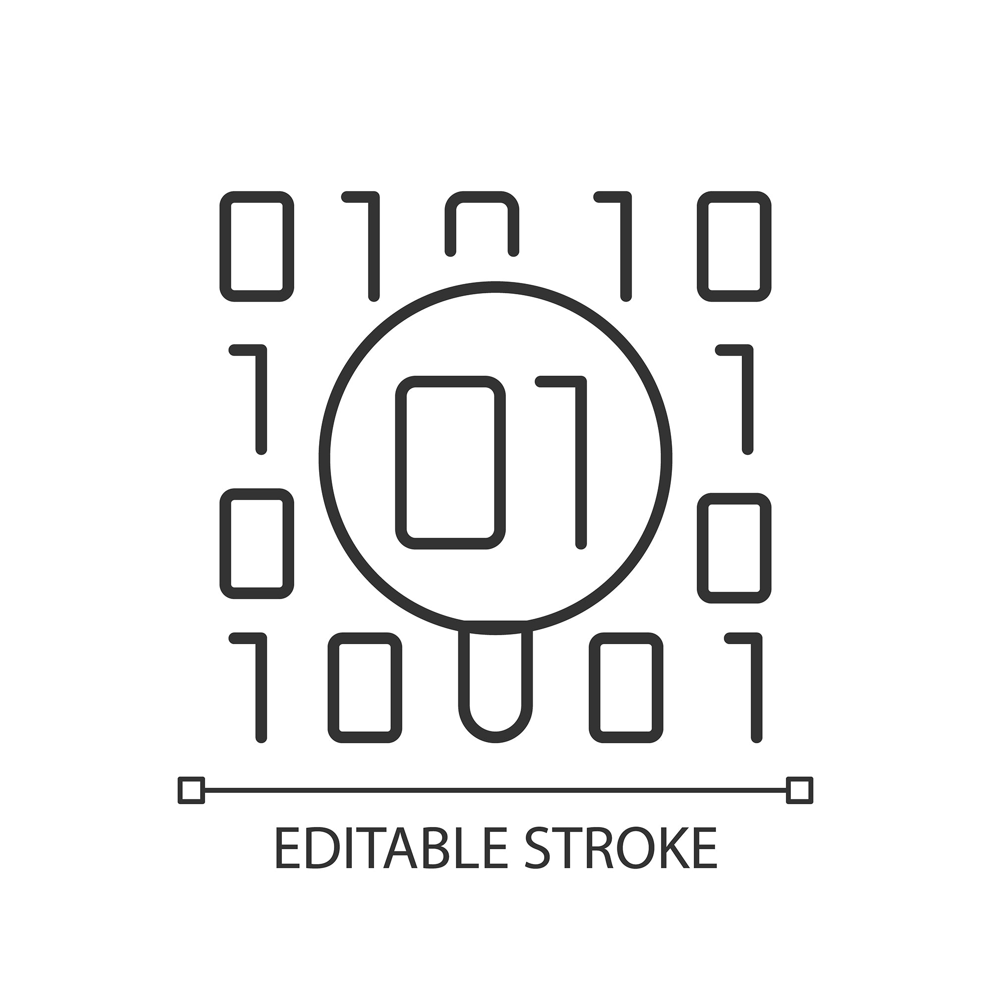 Learning modern professions linear icons set