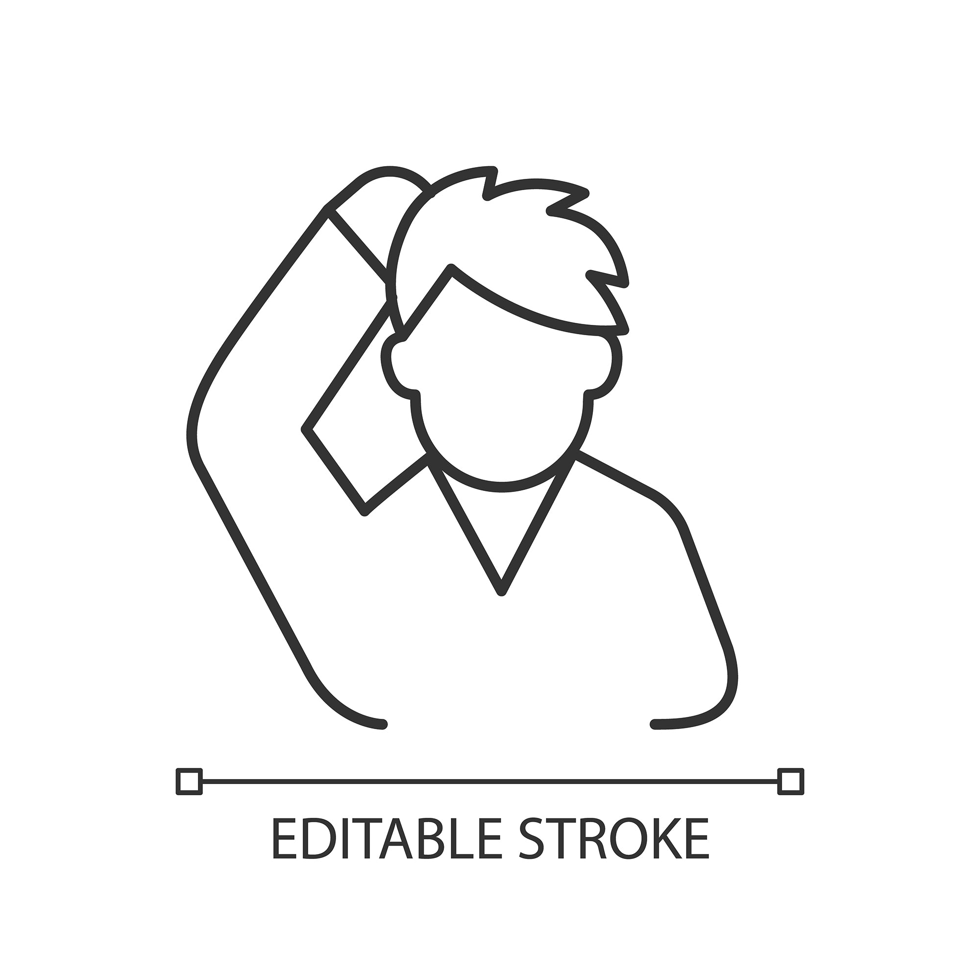 Learning modern professions linear icons set