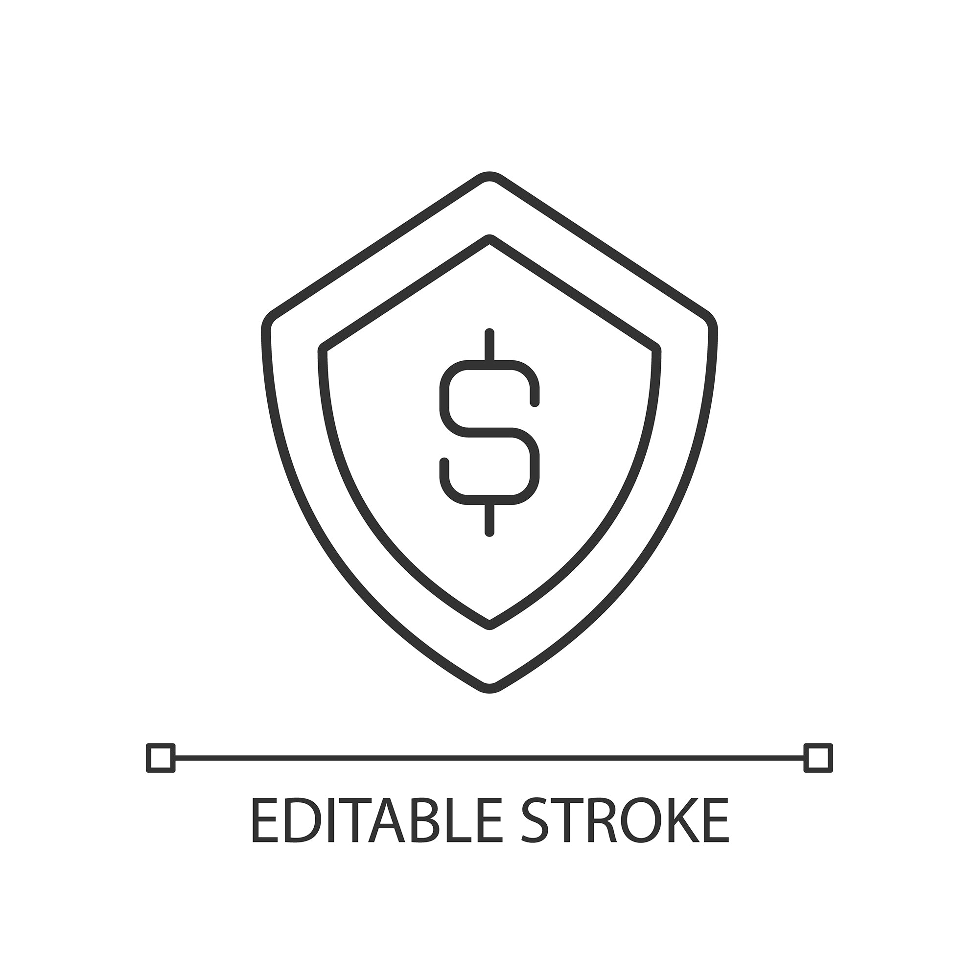 Organizational ethics linear icons set