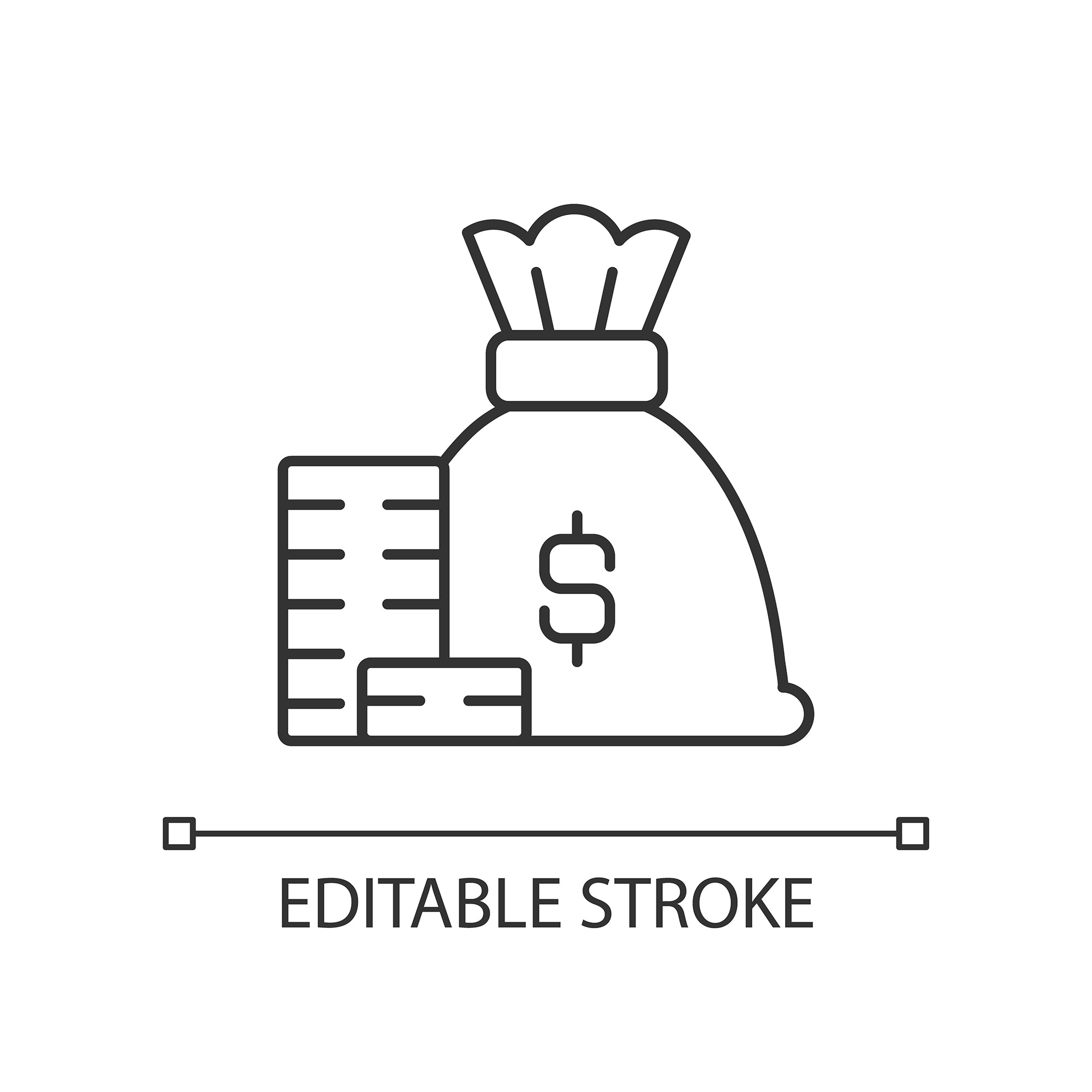 Organizational ethics linear icons set