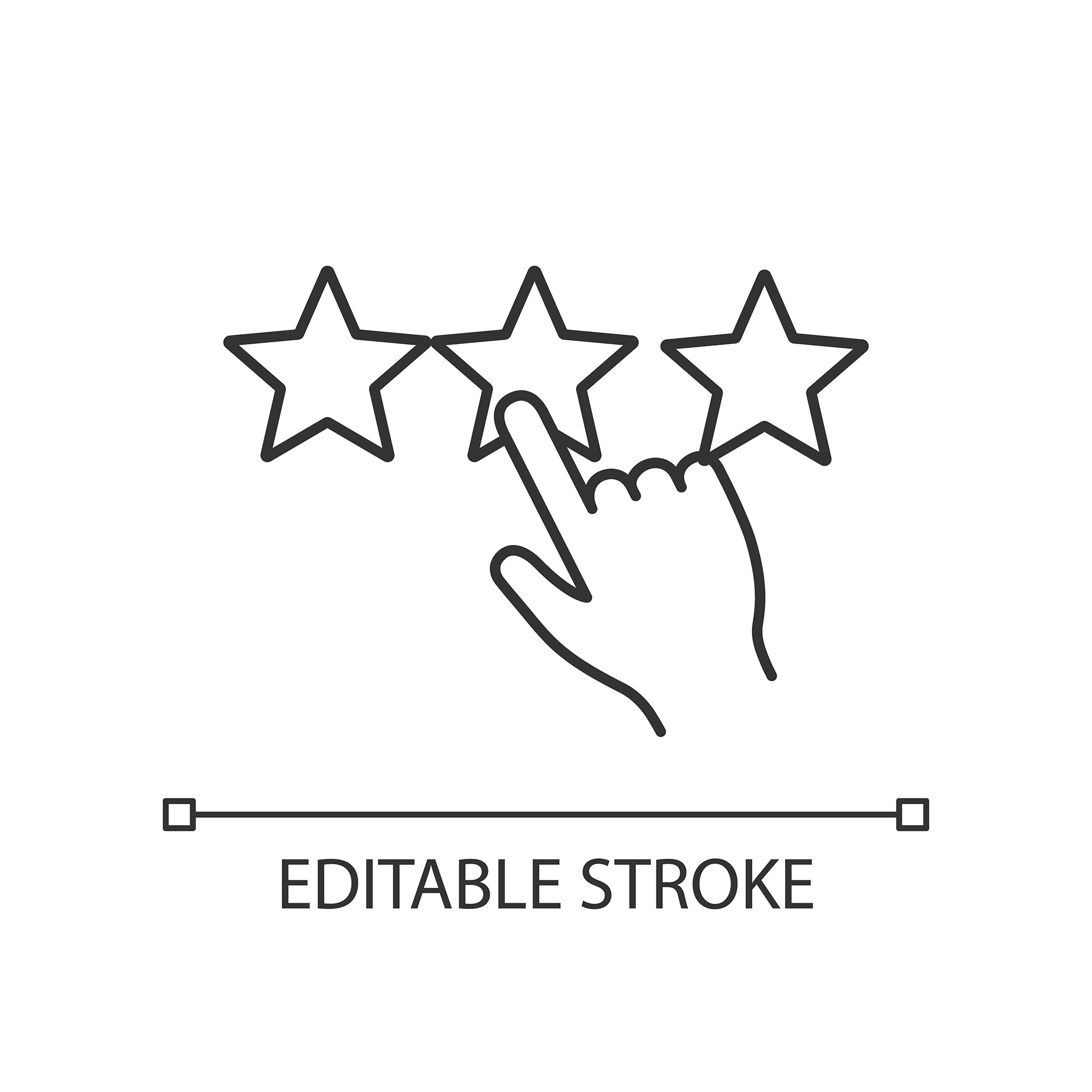 Organizational ethics linear icons set