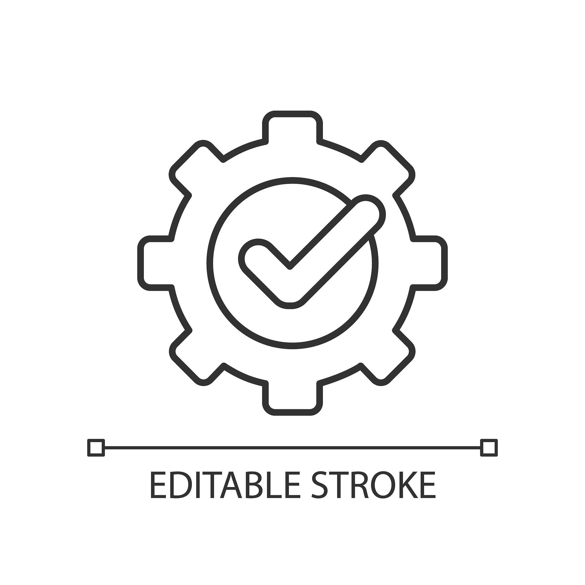Organizational ethics linear icons set
